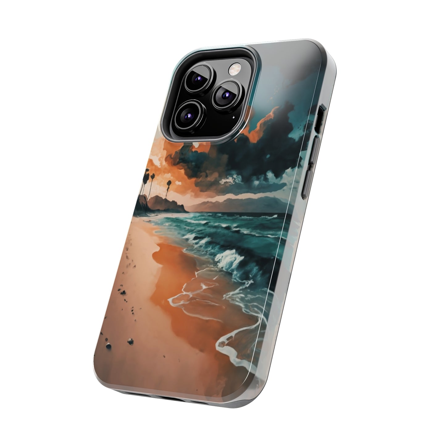 Beach Sunset Painting Tough Phone Cases