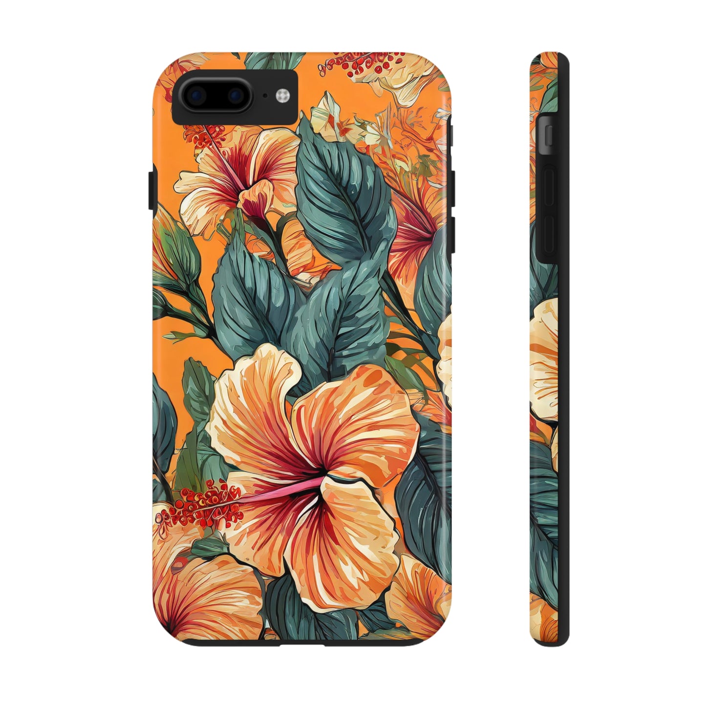 Hibiscus Flowers Painting Tough Phone Cases