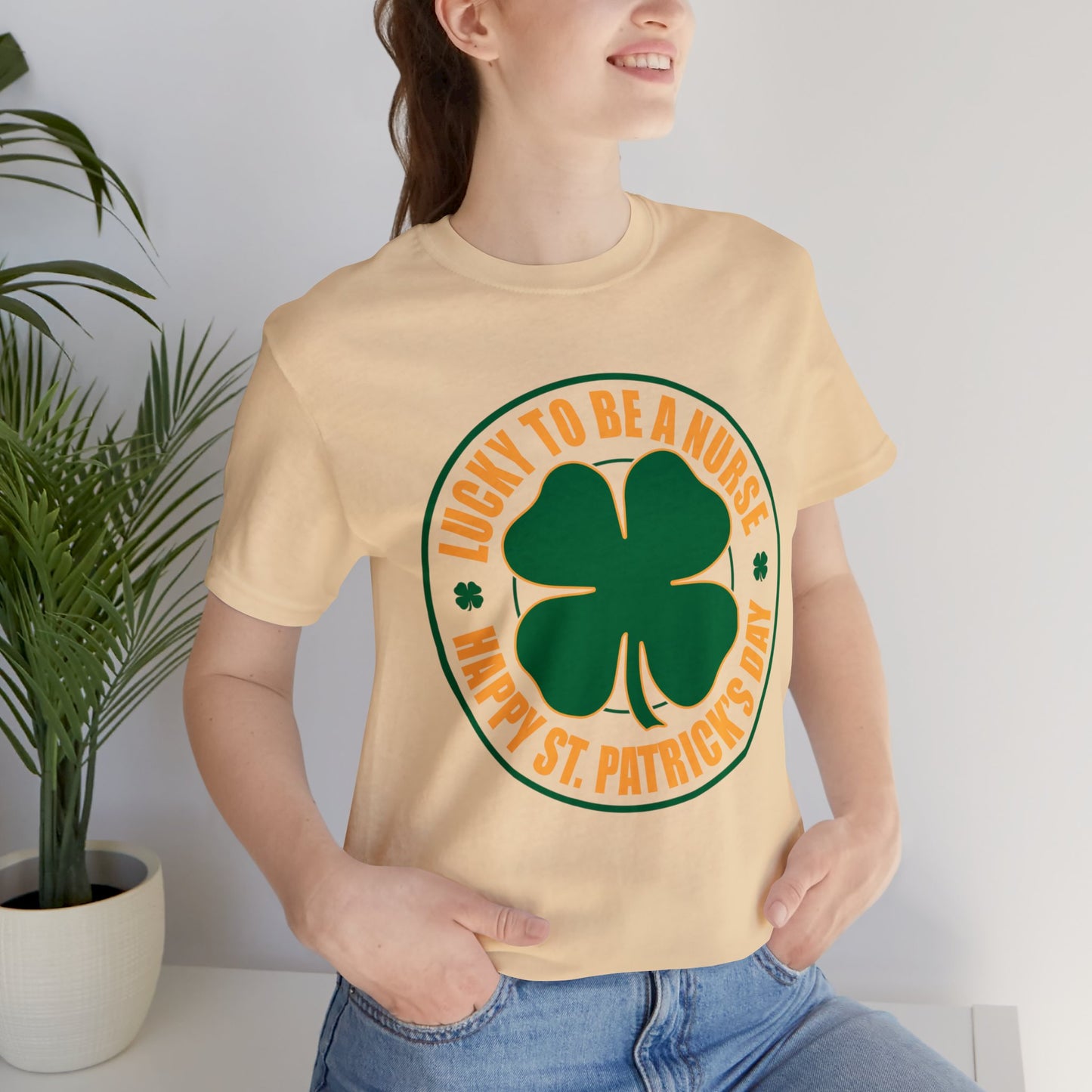 Lucky To Be A Nurse Unisex Short Sleeve Tee