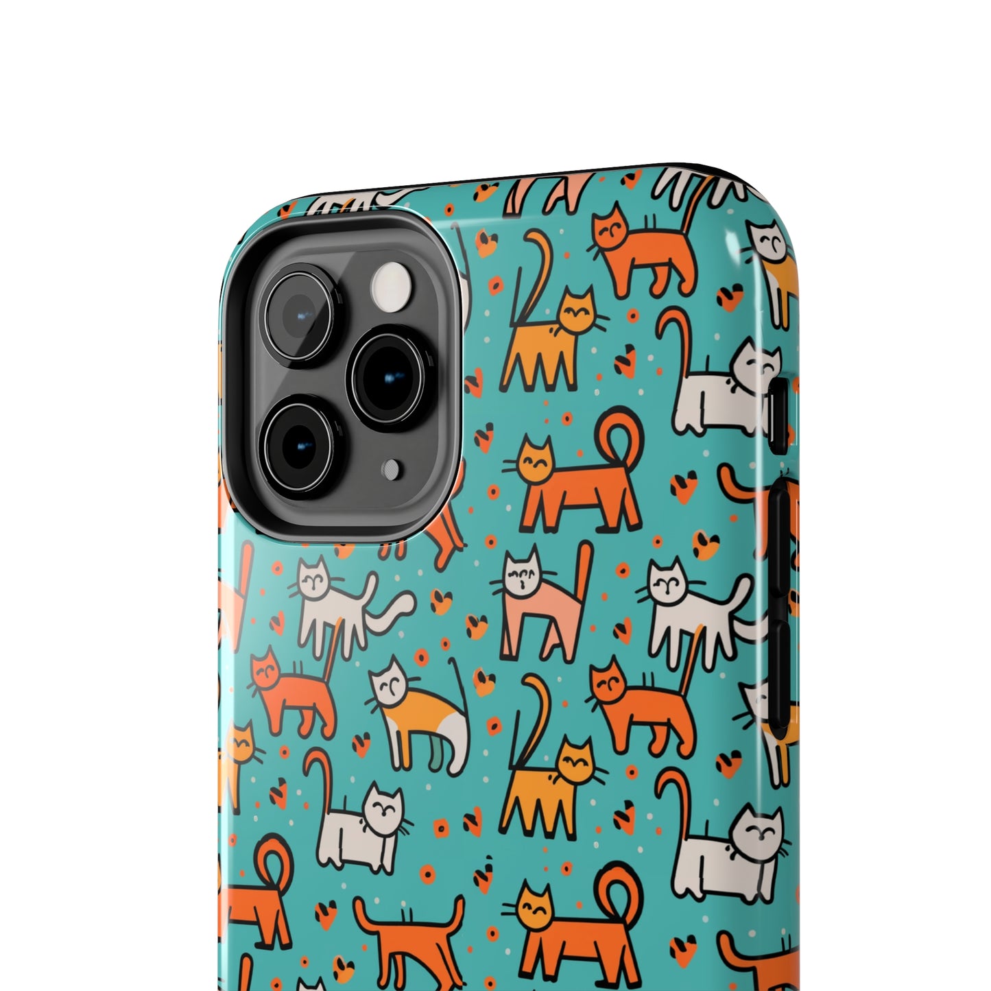 Cute Cat Pattern Tough Phone Cases