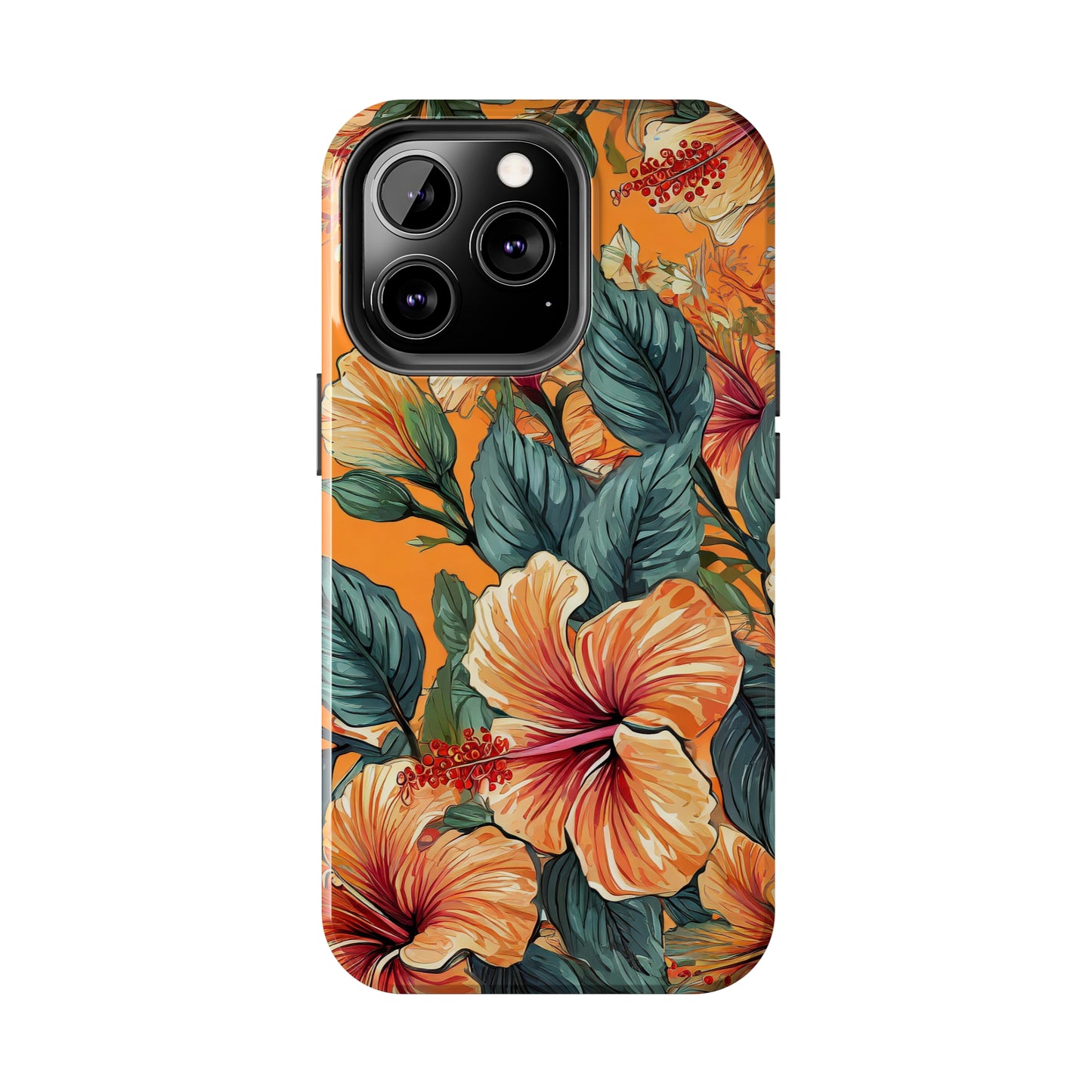 Hibiscus Flowers Painting Tough Phone Cases