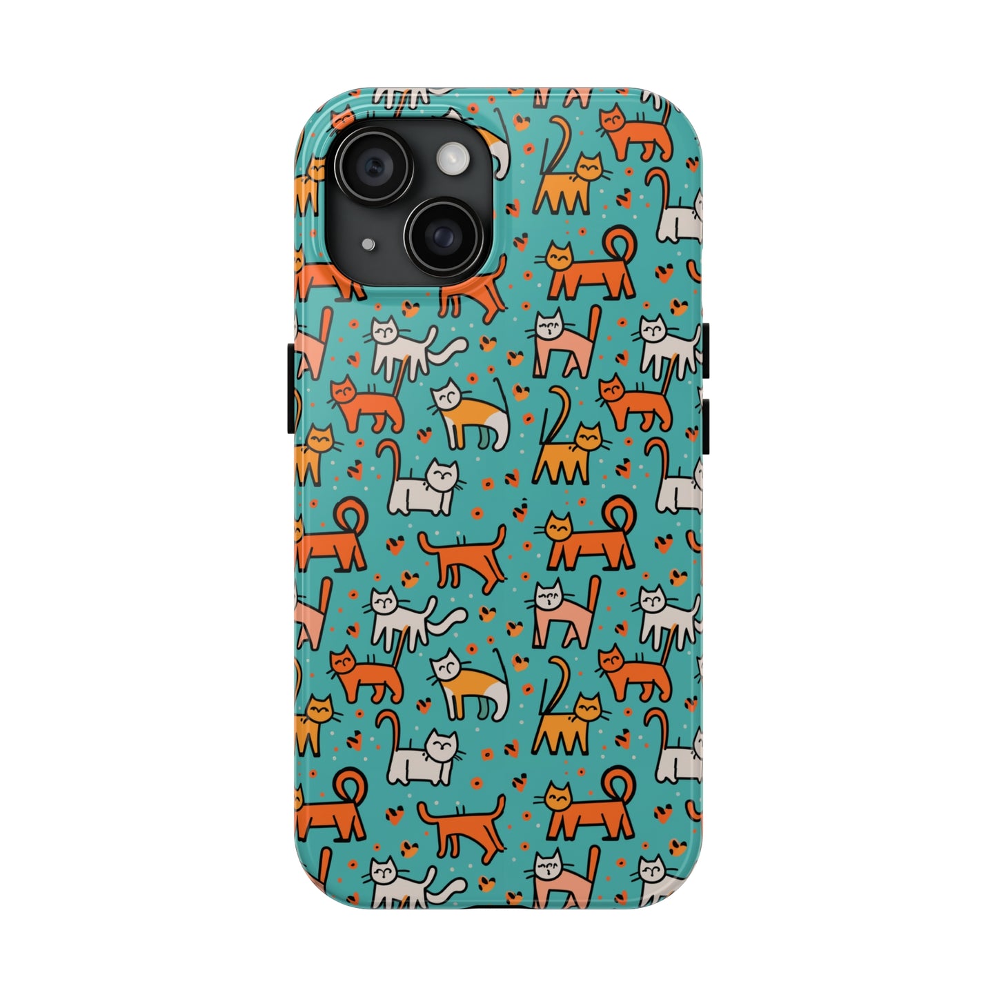 Cute Cat Pattern Tough Phone Cases