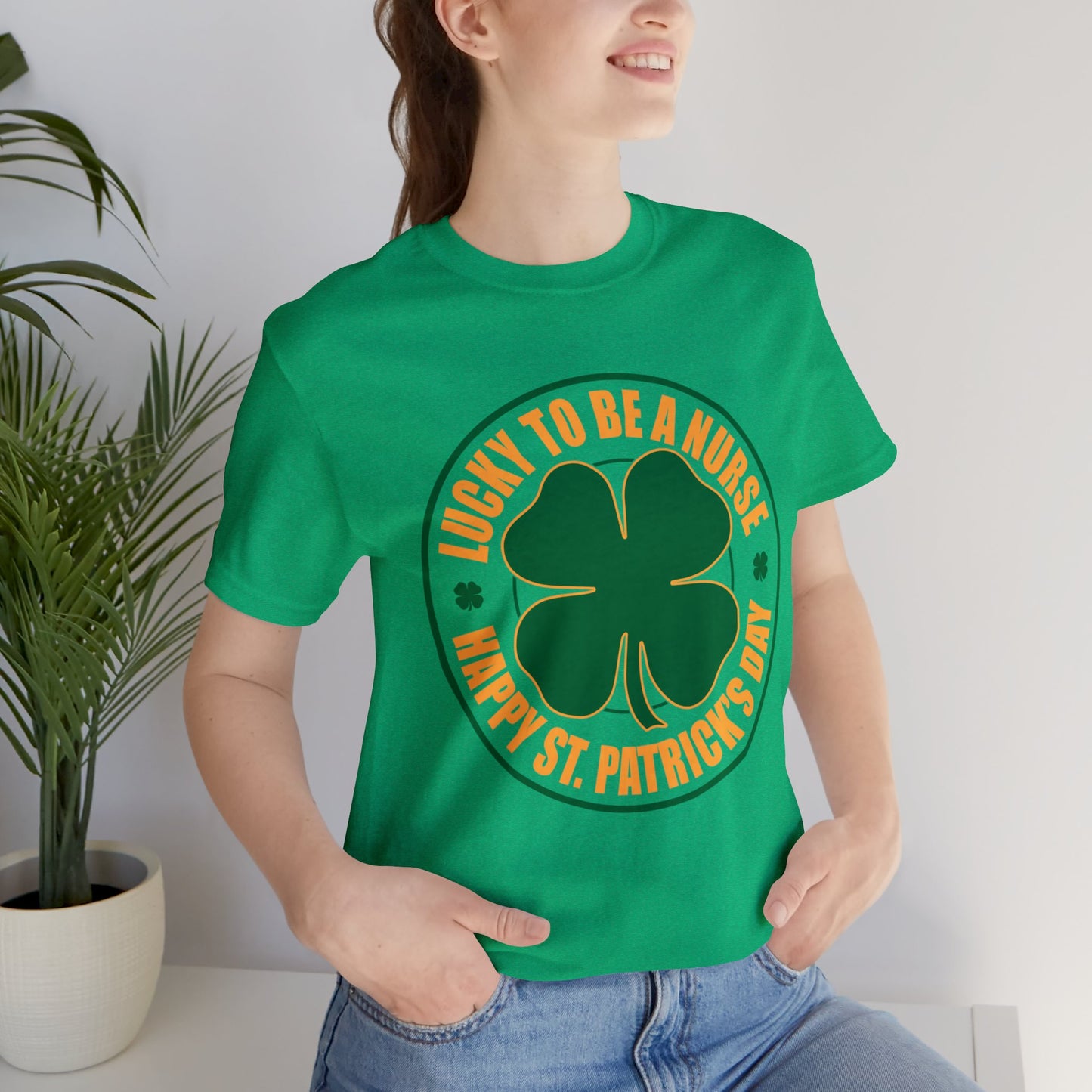 Lucky To Be A Nurse Unisex Short Sleeve Tee