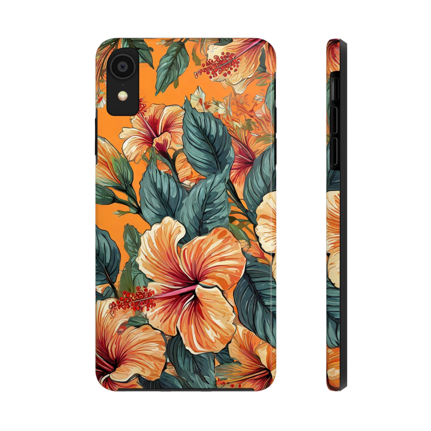 Hibiscus Flowers Painting Tough Phone Cases