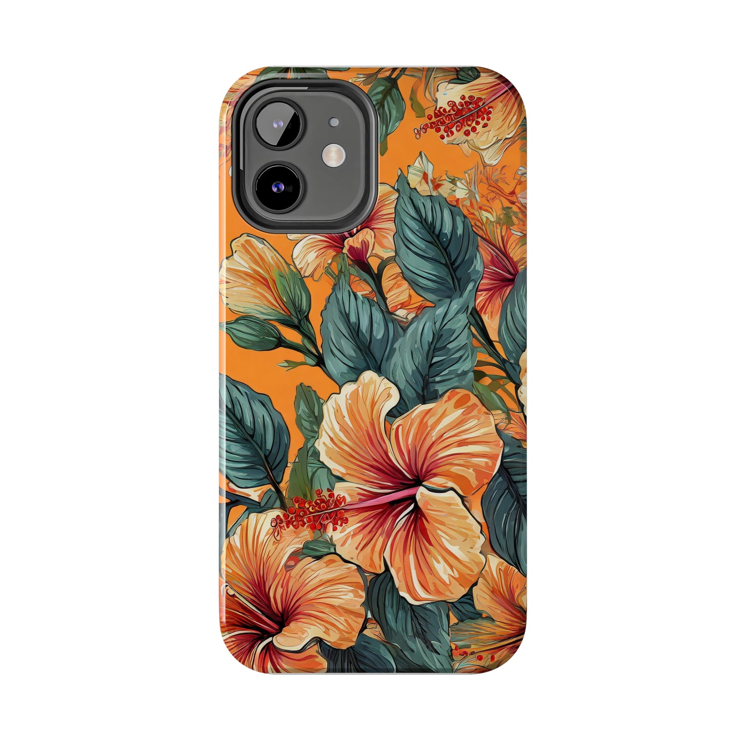 Hibiscus Flowers Painting Tough Phone Cases