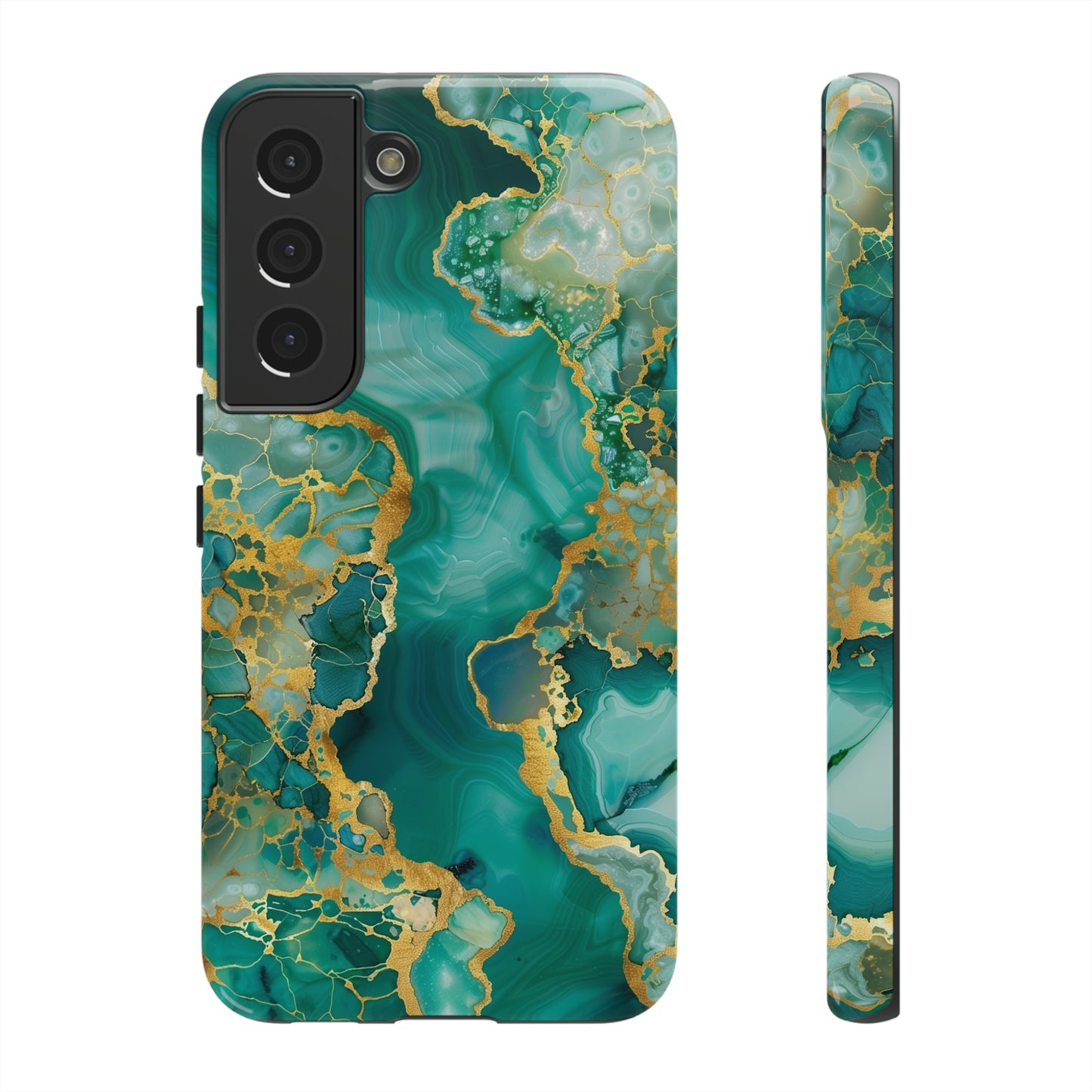 Teal & Gold Tough Cases