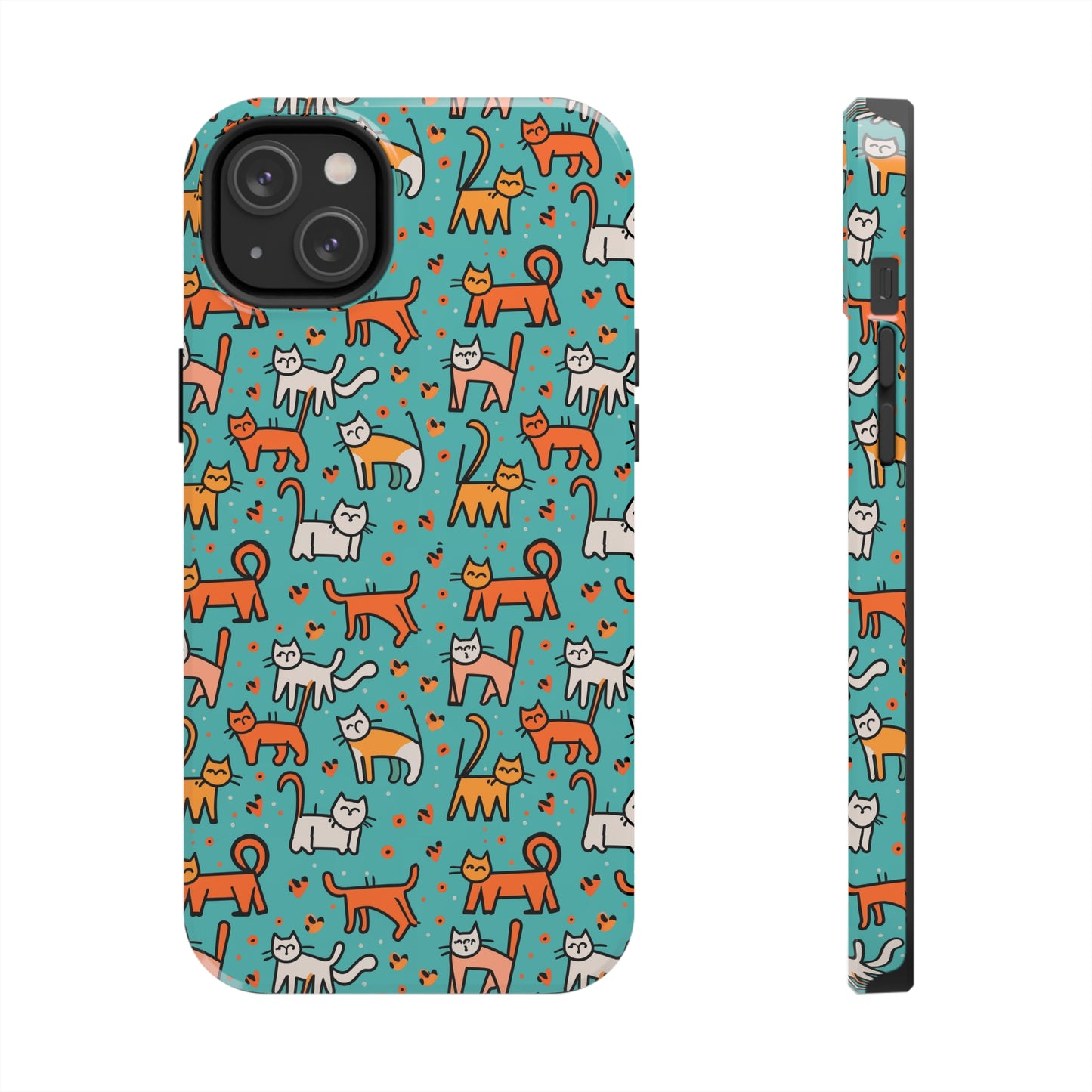 Cute Cat Pattern Tough Phone Cases