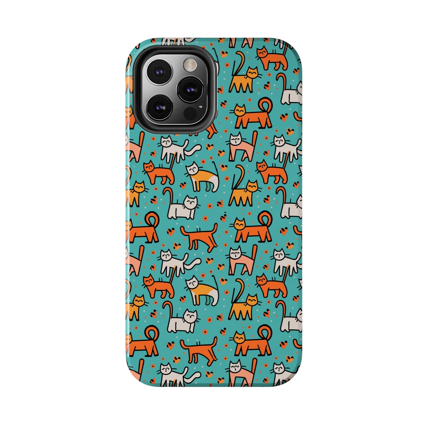 Cute Cat Pattern Tough Phone Cases