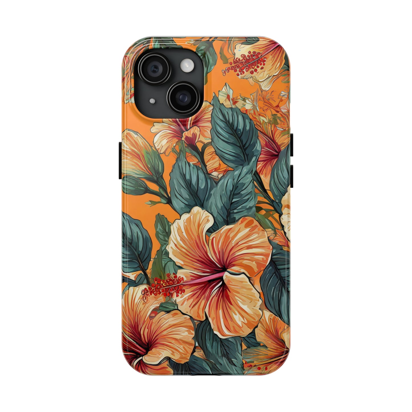 Hibiscus Flowers Painting Tough Phone Cases