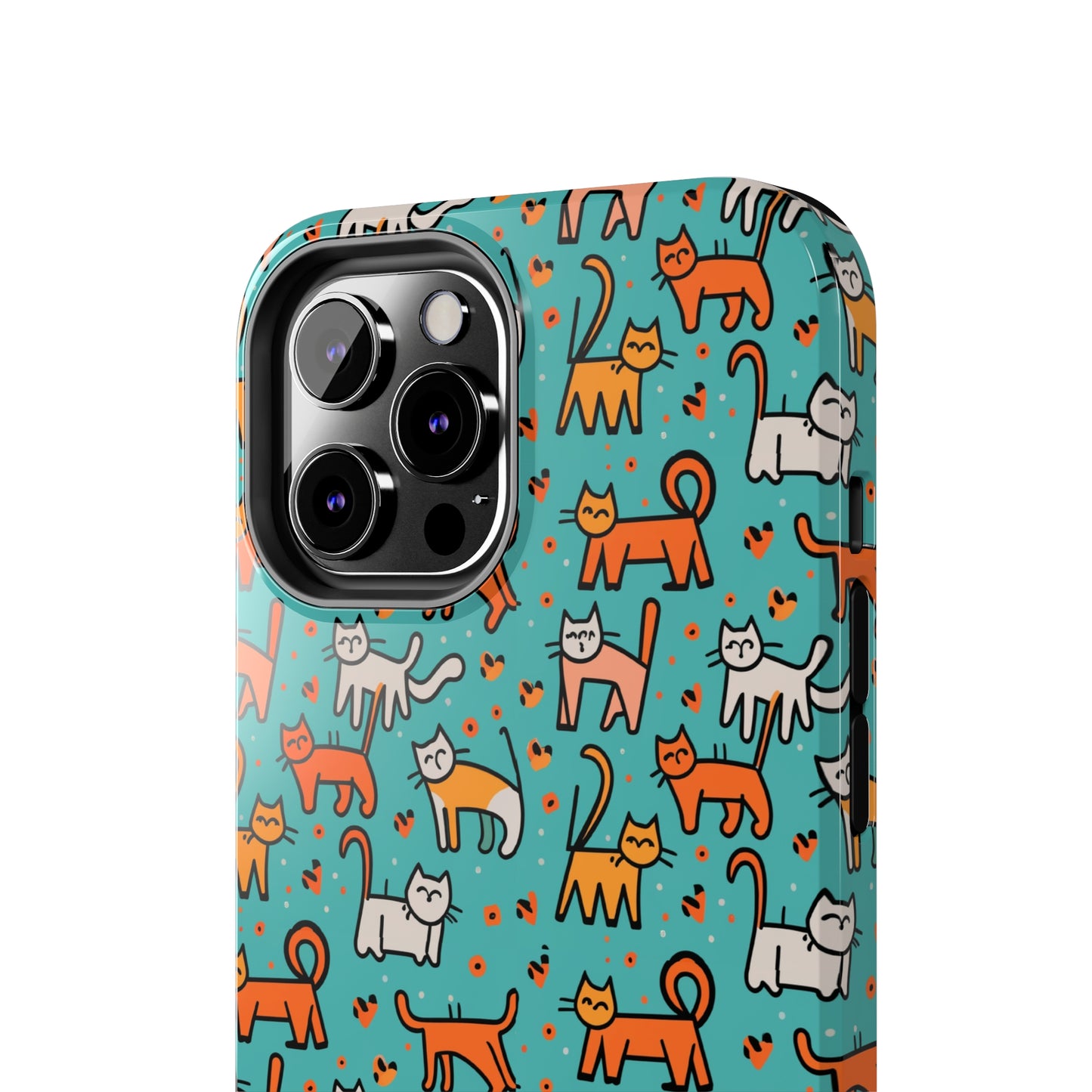 Cute Cat Pattern Tough Phone Cases