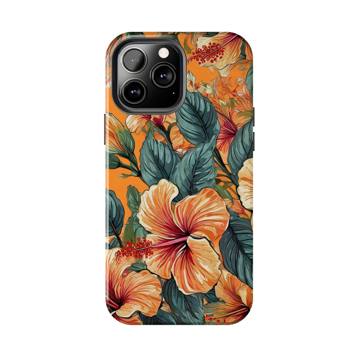 Hibiscus Flowers Painting Tough Phone Cases