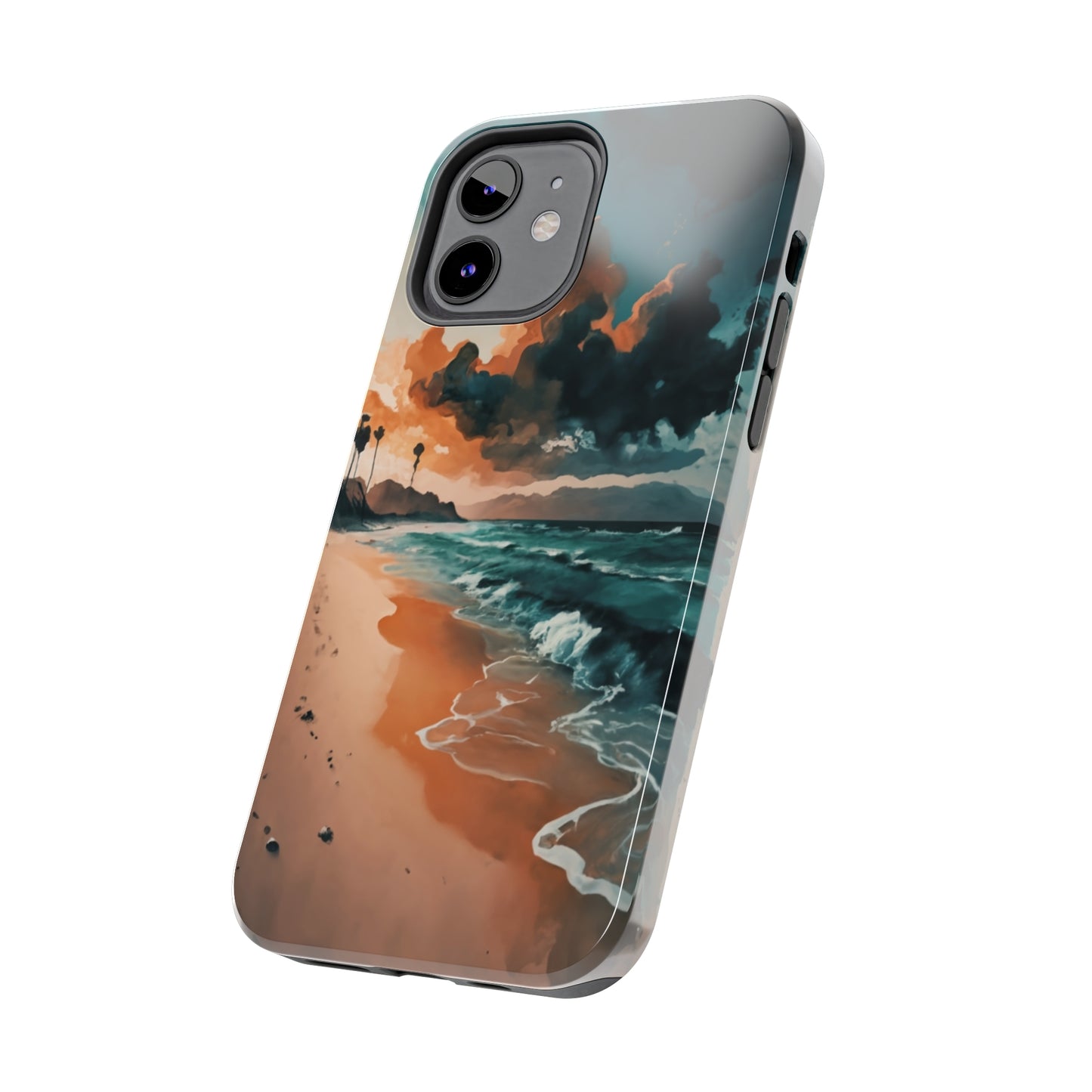 Beach Sunset Painting Tough Phone Cases