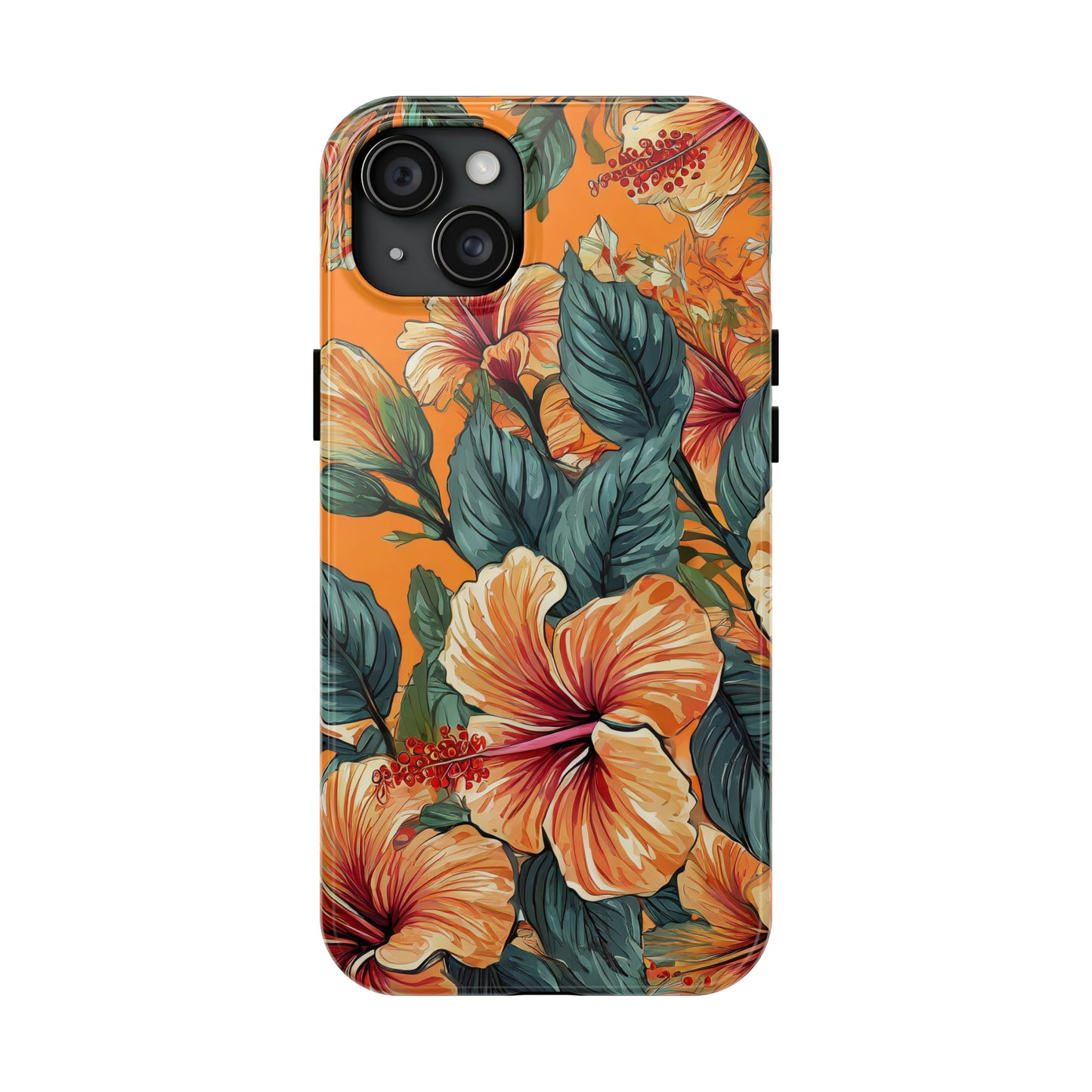 Hibiscus Flowers Painting Tough Phone Cases