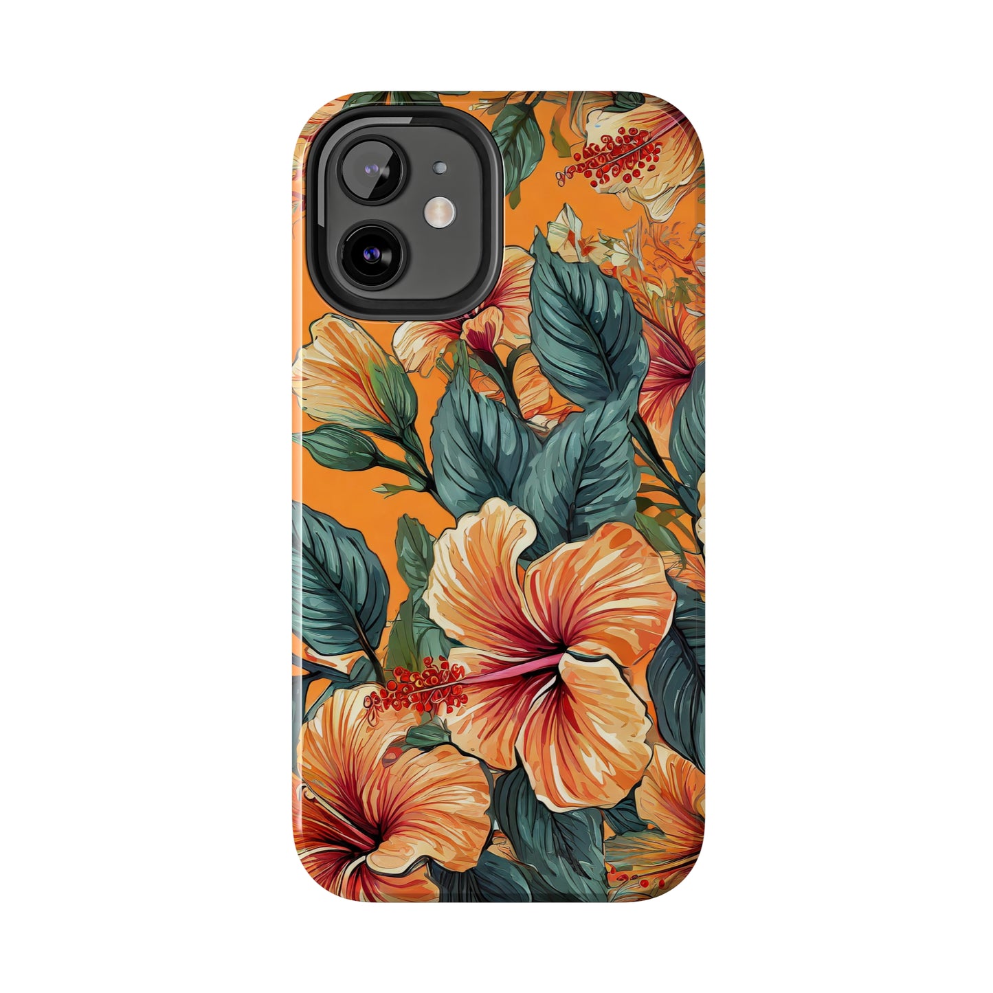 Hibiscus Flowers Painting Tough Phone Cases