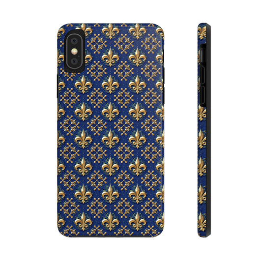 Fleur De lis Pattern Tough Phone Cases