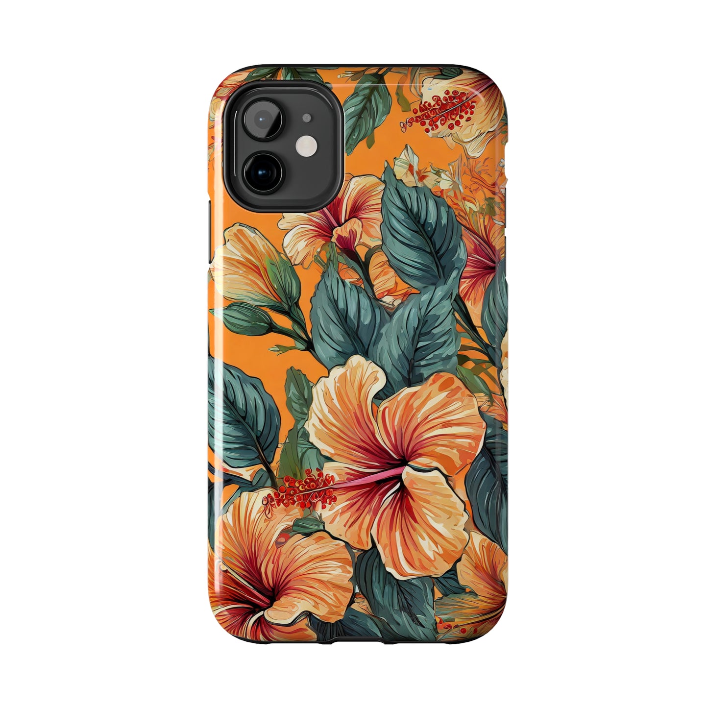 Hibiscus Flowers Painting Tough Phone Cases