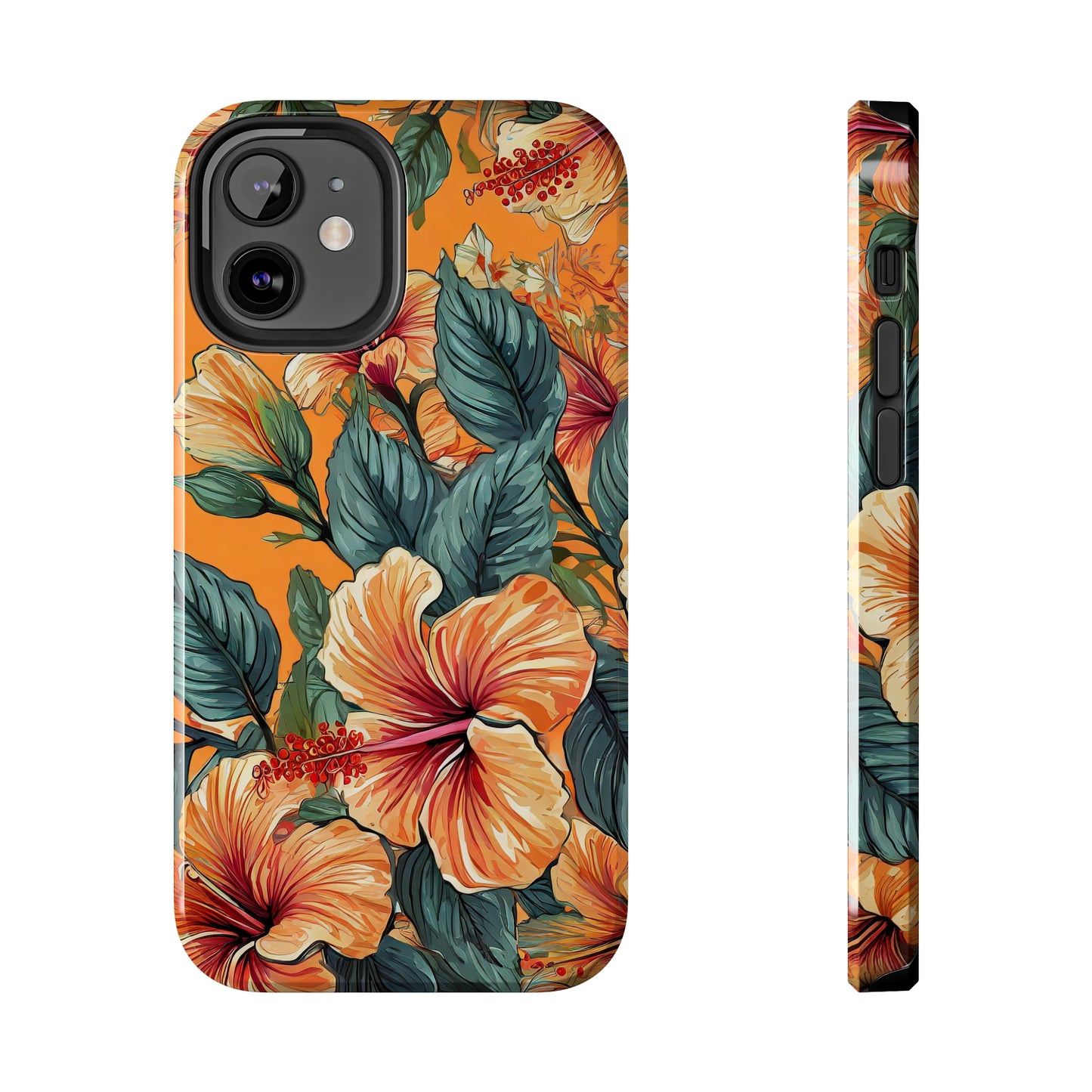 Hibiscus Flowers Painting Tough Phone Cases