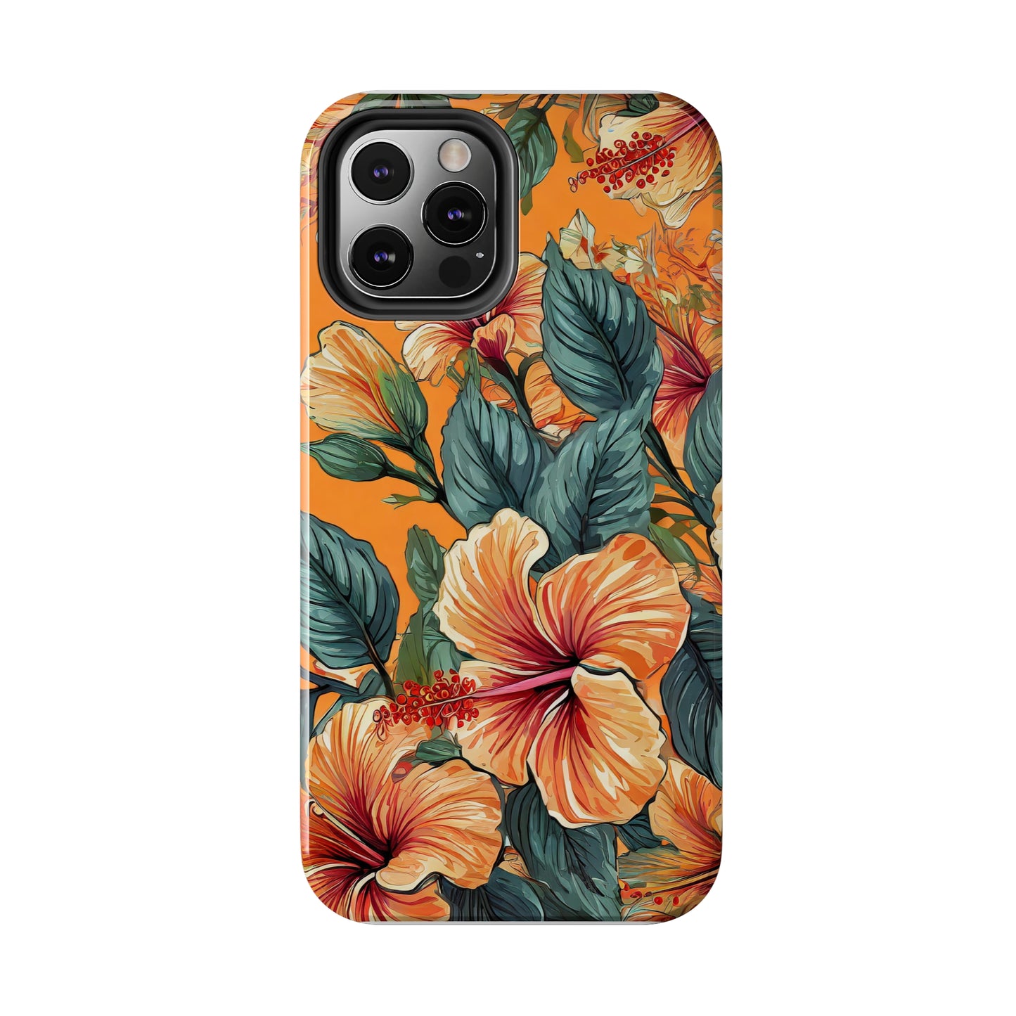 Hibiscus Flowers Painting Tough Phone Cases