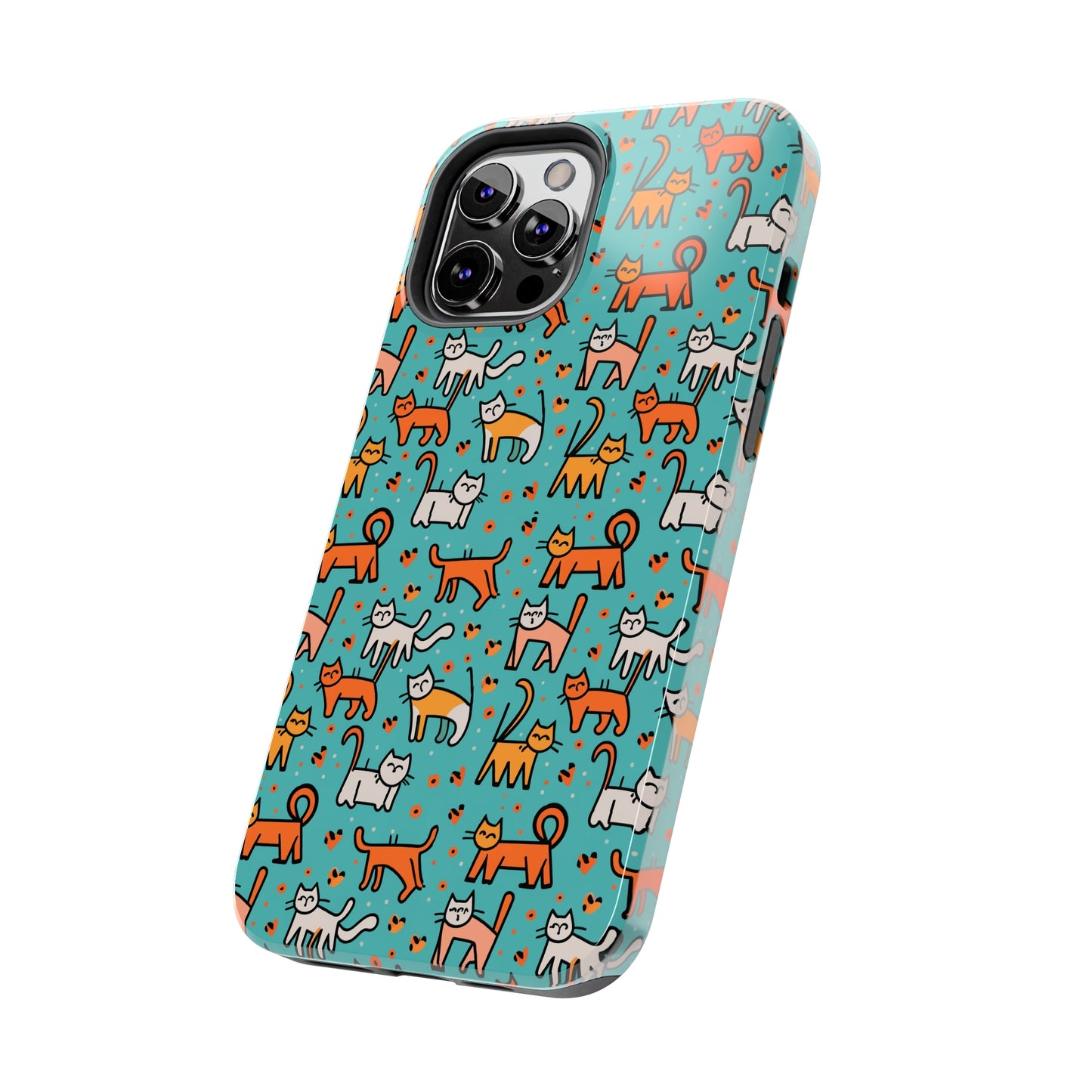 Cute Cat Pattern Tough Phone Cases