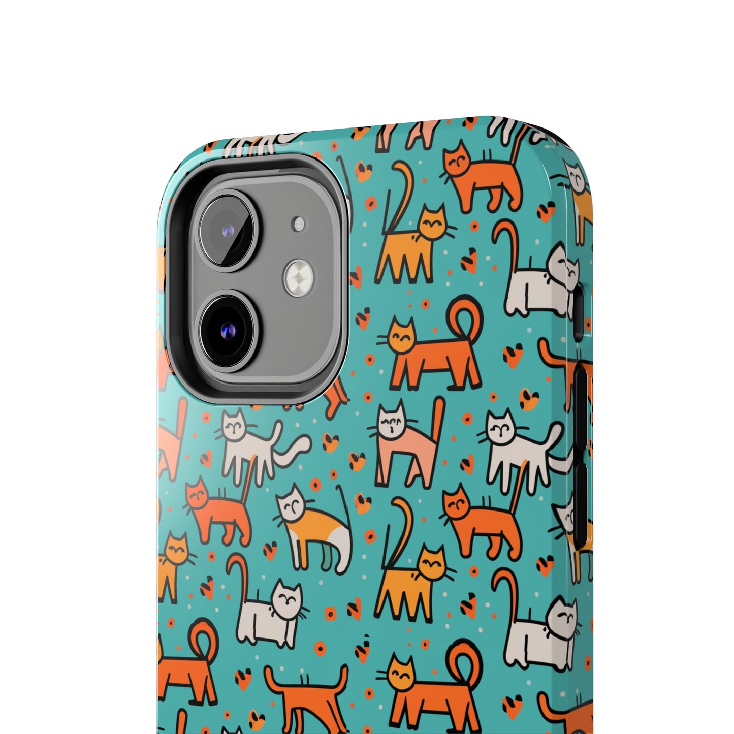 Cute Cat Pattern Tough Phone Cases