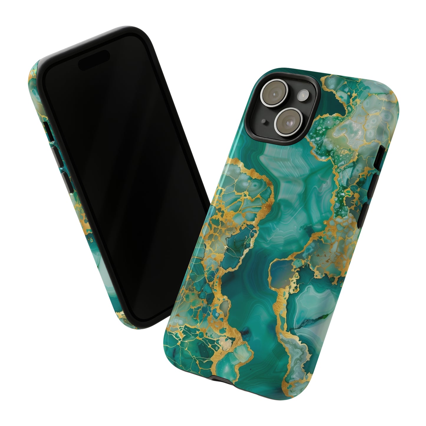 Teal & Gold Tough Cases