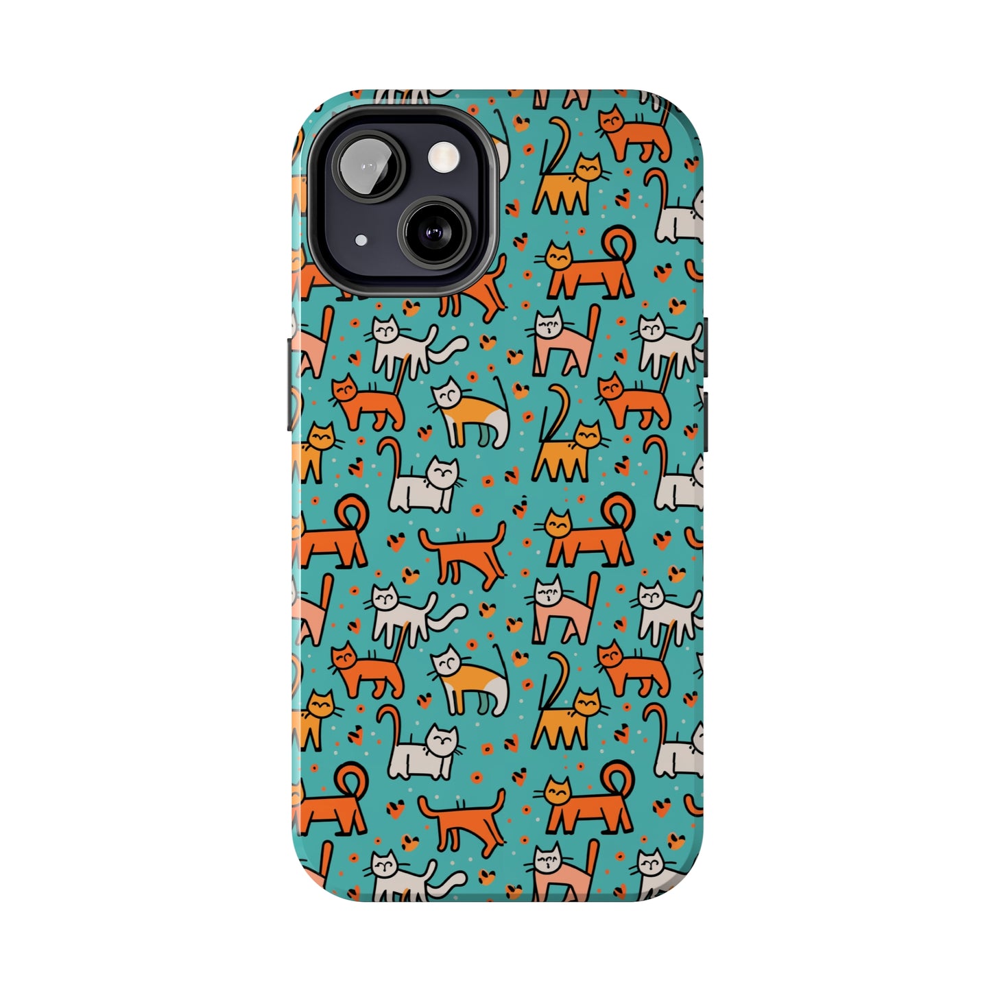 Cute Cat Pattern Tough Phone Cases