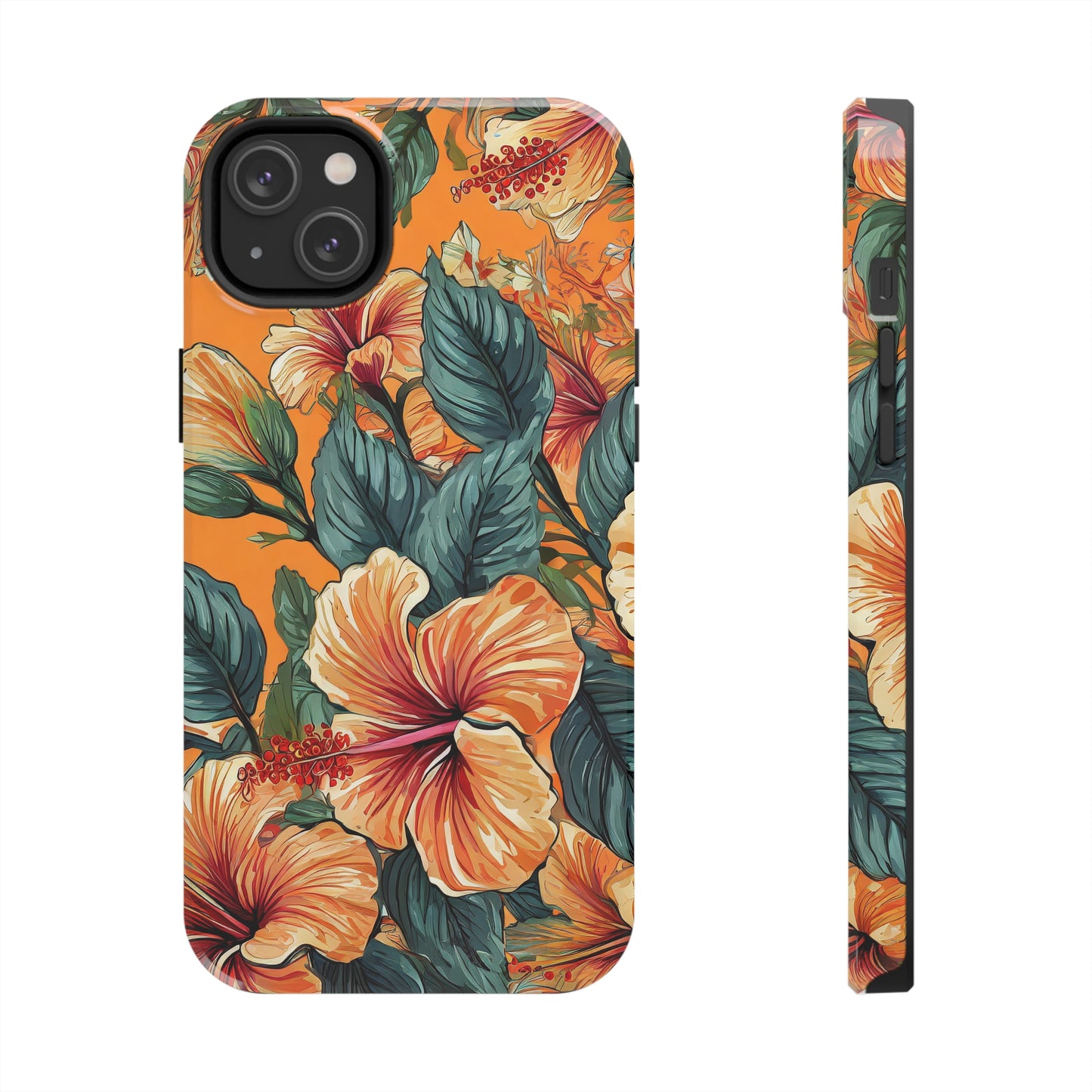 Hibiscus Flowers Painting Tough Phone Cases