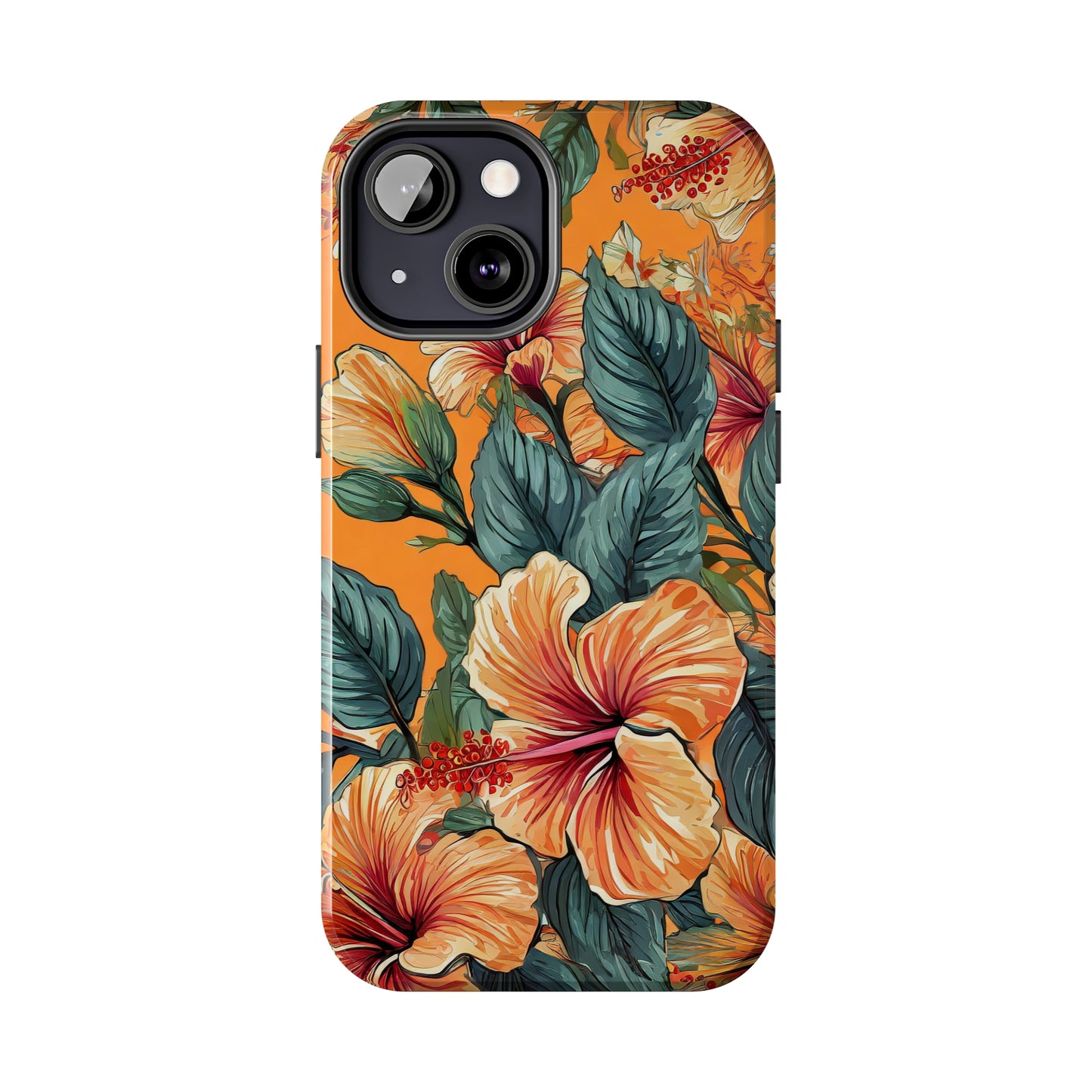 Hibiscus Flowers Painting Tough Phone Cases