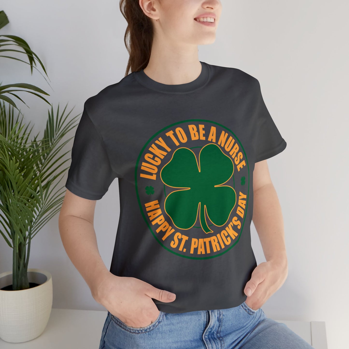 Lucky To Be A Nurse Unisex Short Sleeve Tee