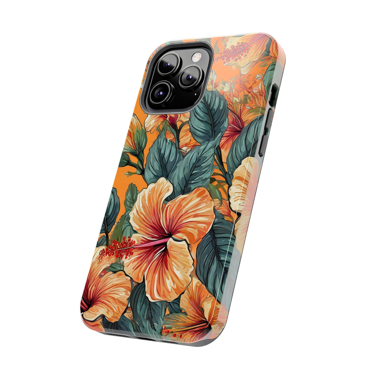 Hibiscus Flowers Painting Tough Phone Cases