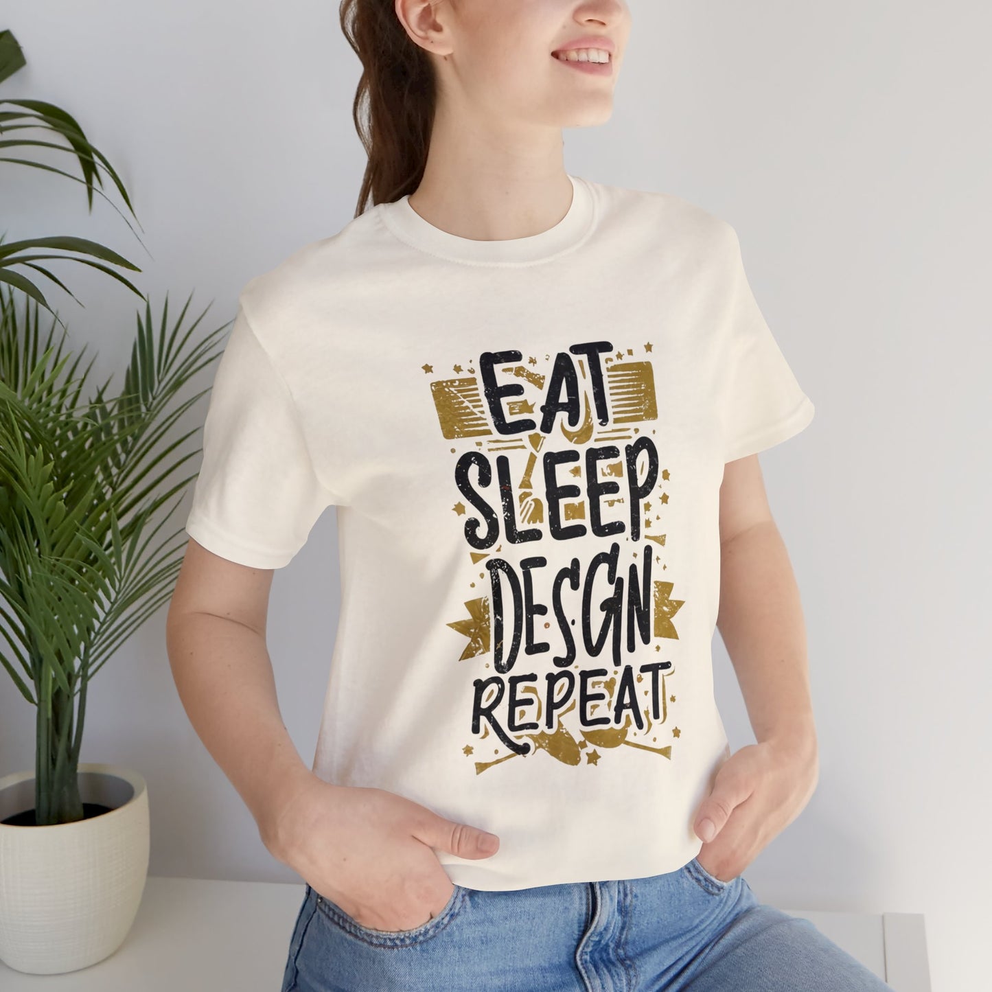 Eat Sleep Design Repeat | Unisex Short Sleeve Tee