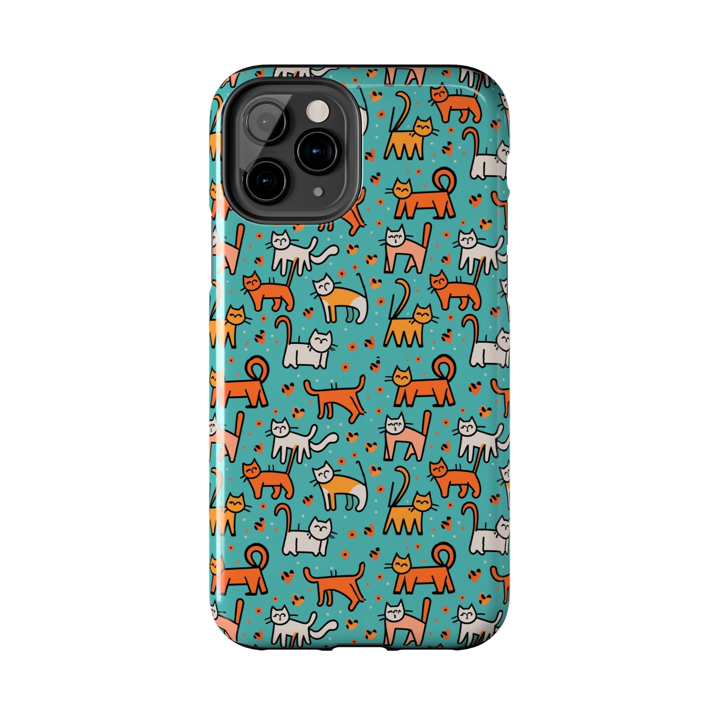 Cute Cat Pattern Tough Phone Cases