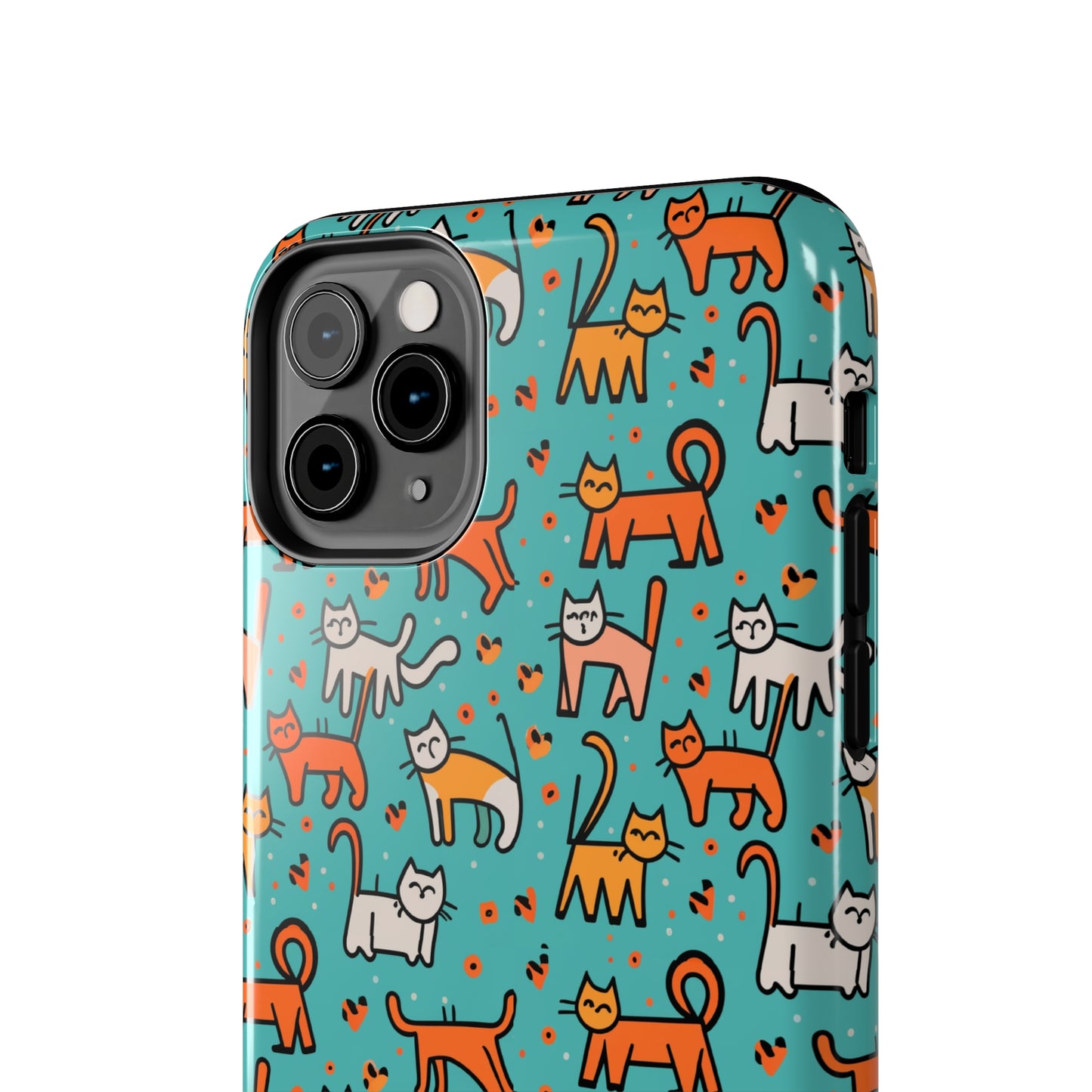 Cute Cat Pattern Tough Phone Cases