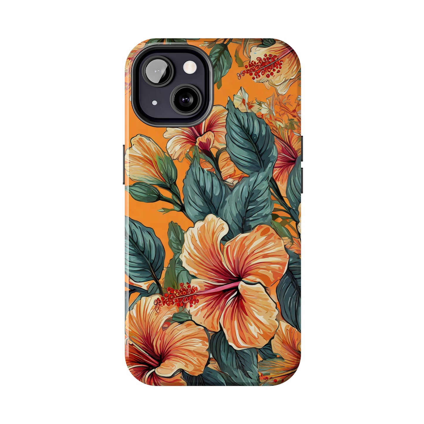 Hibiscus Flowers Painting Tough Phone Cases