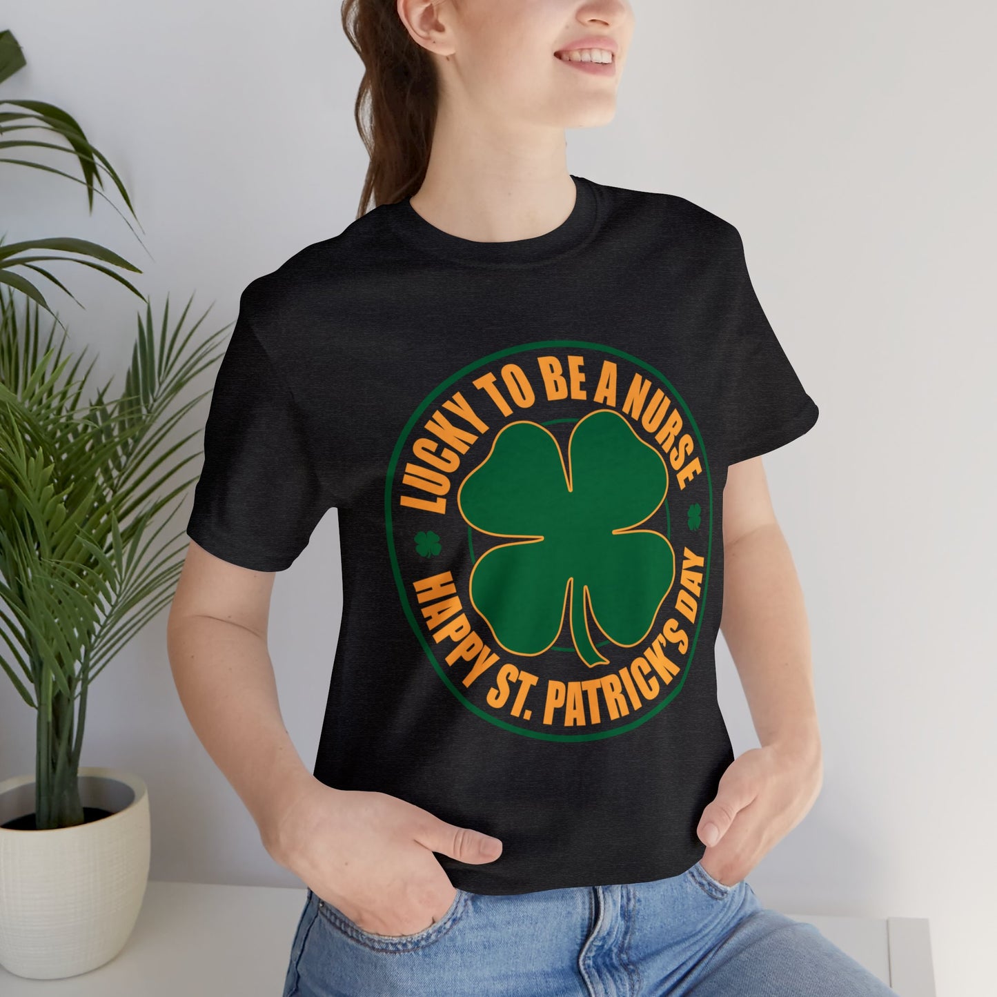 Lucky To Be A Nurse Unisex Short Sleeve Tee