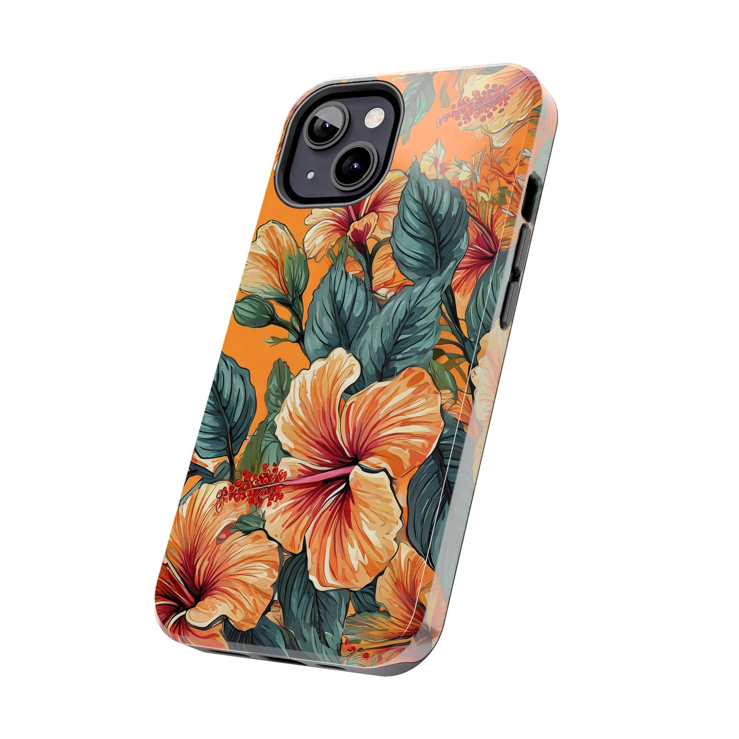 Hibiscus Flowers Painting Tough Phone Cases