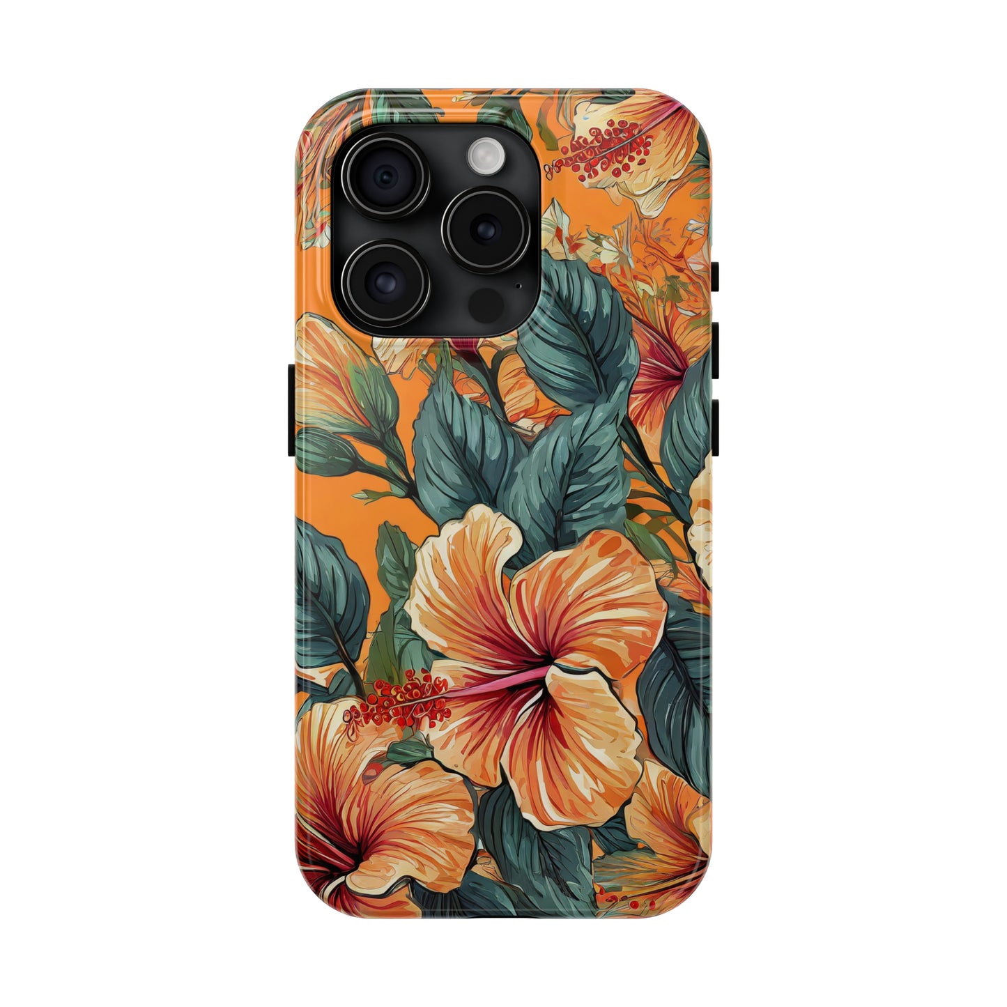 Hibiscus Flowers Painting Tough Phone Cases