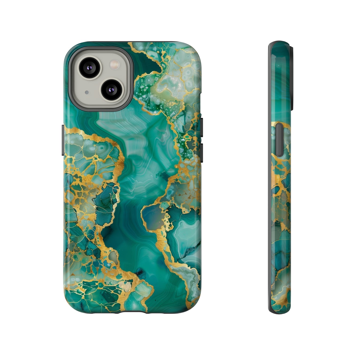 Teal & Gold Tough Cases