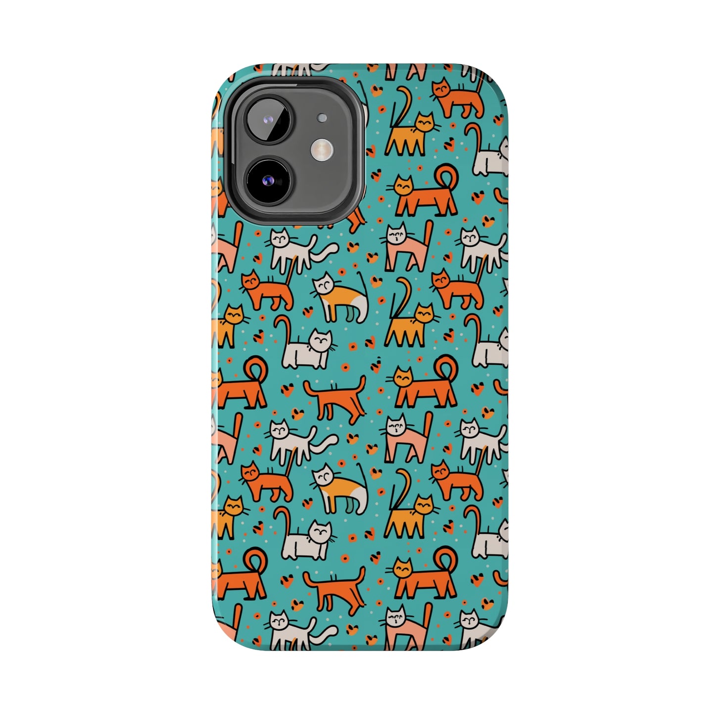 Cute Cat Pattern Tough Phone Cases