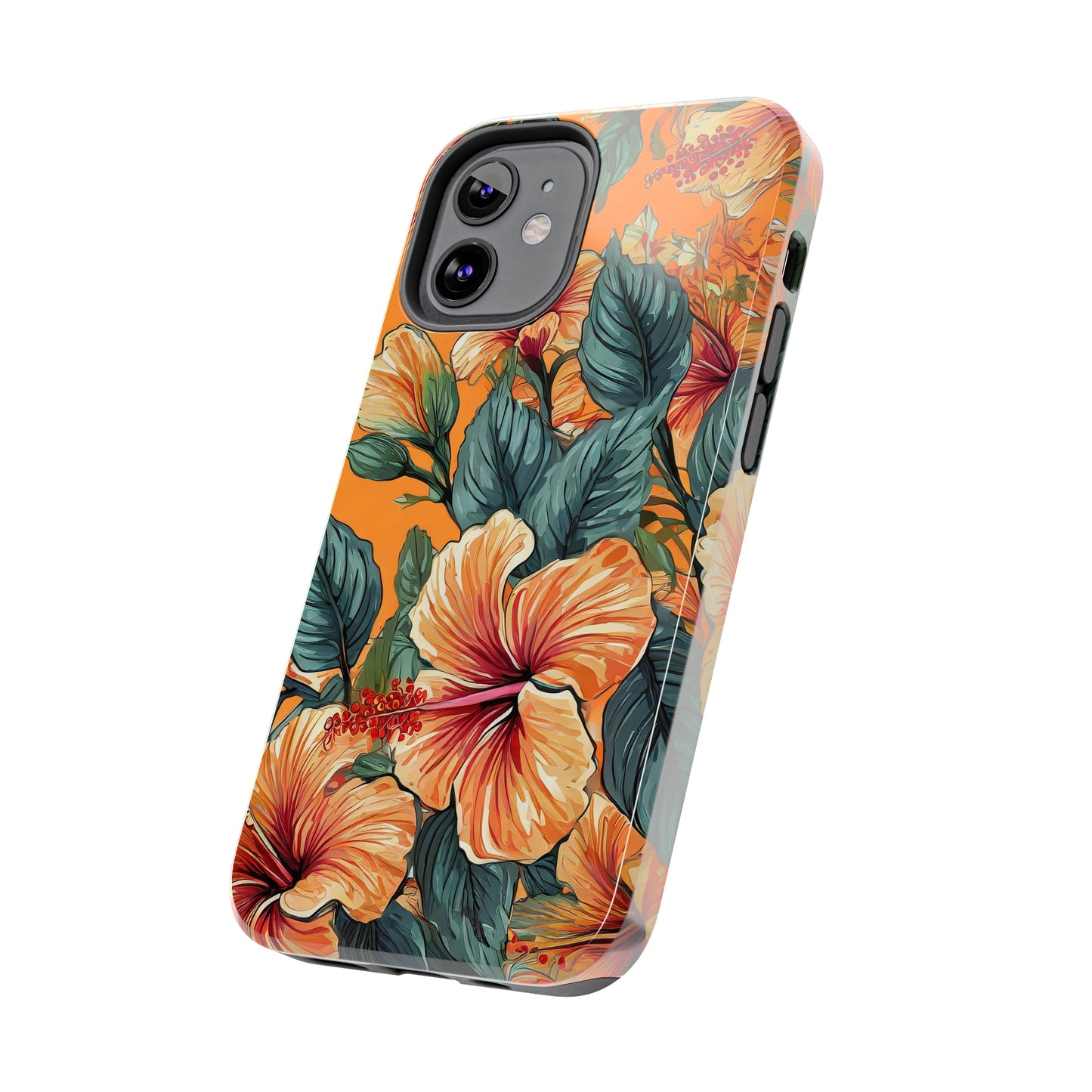 Hibiscus Flowers Painting Tough Phone Cases