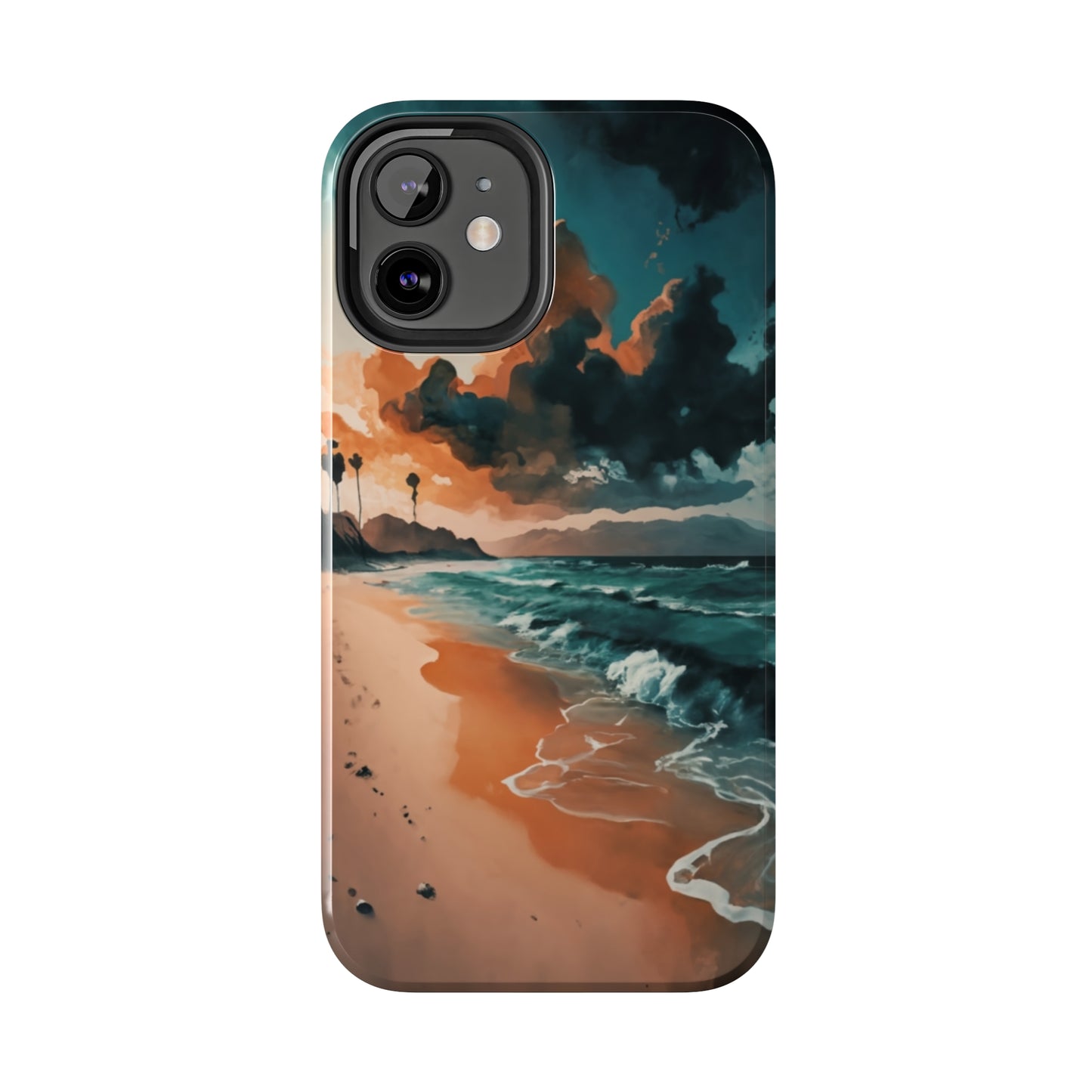 Beach Sunset Painting Tough Phone Cases