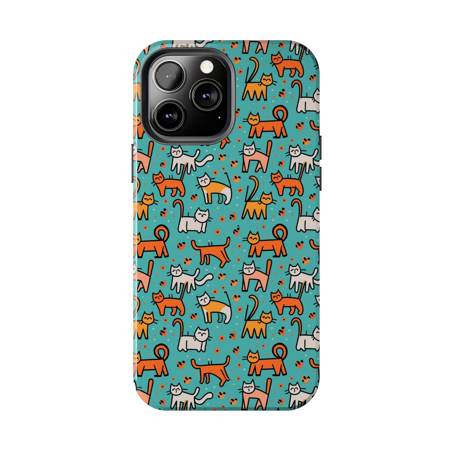 Cute Cat Pattern Tough Phone Cases