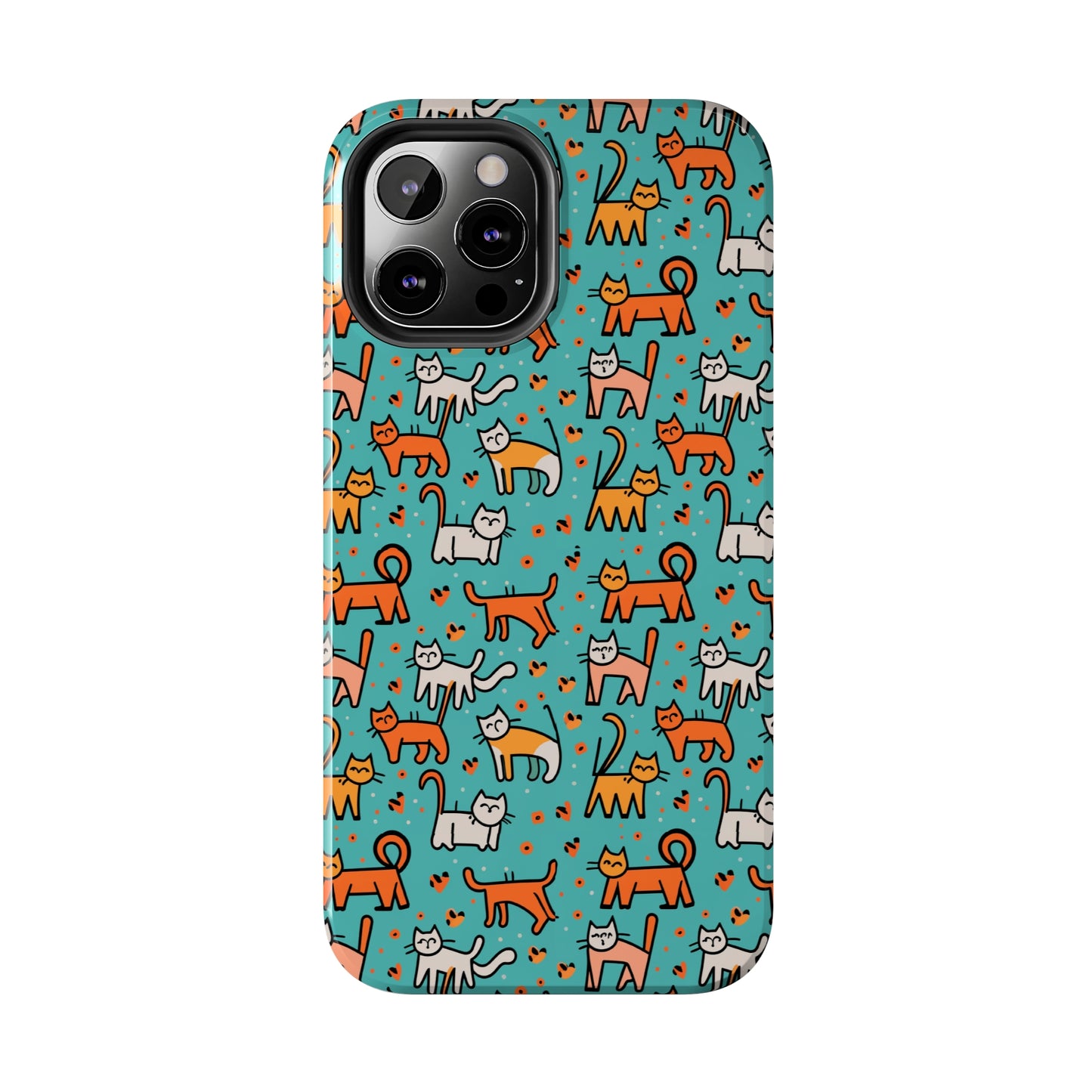 Cute Cat Pattern Tough Phone Cases