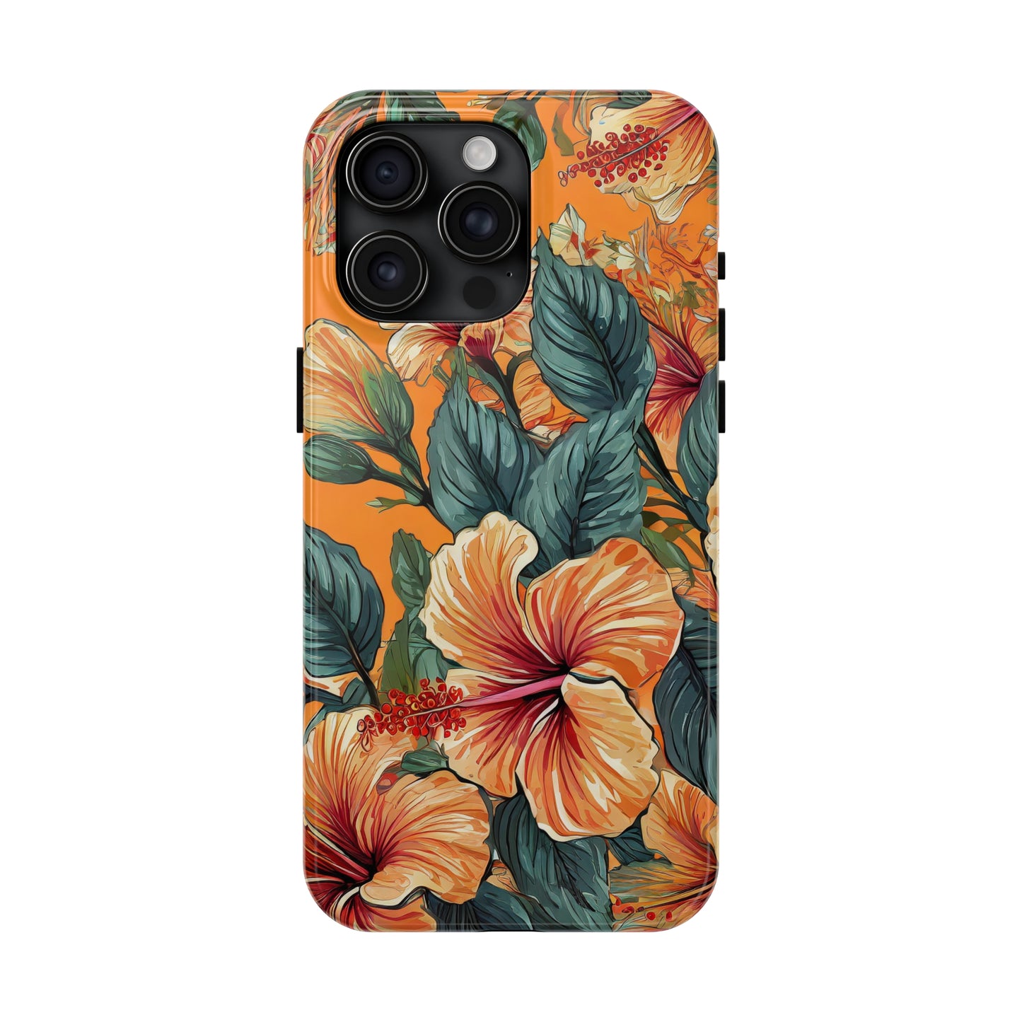 Hibiscus Flowers Painting Tough Phone Cases