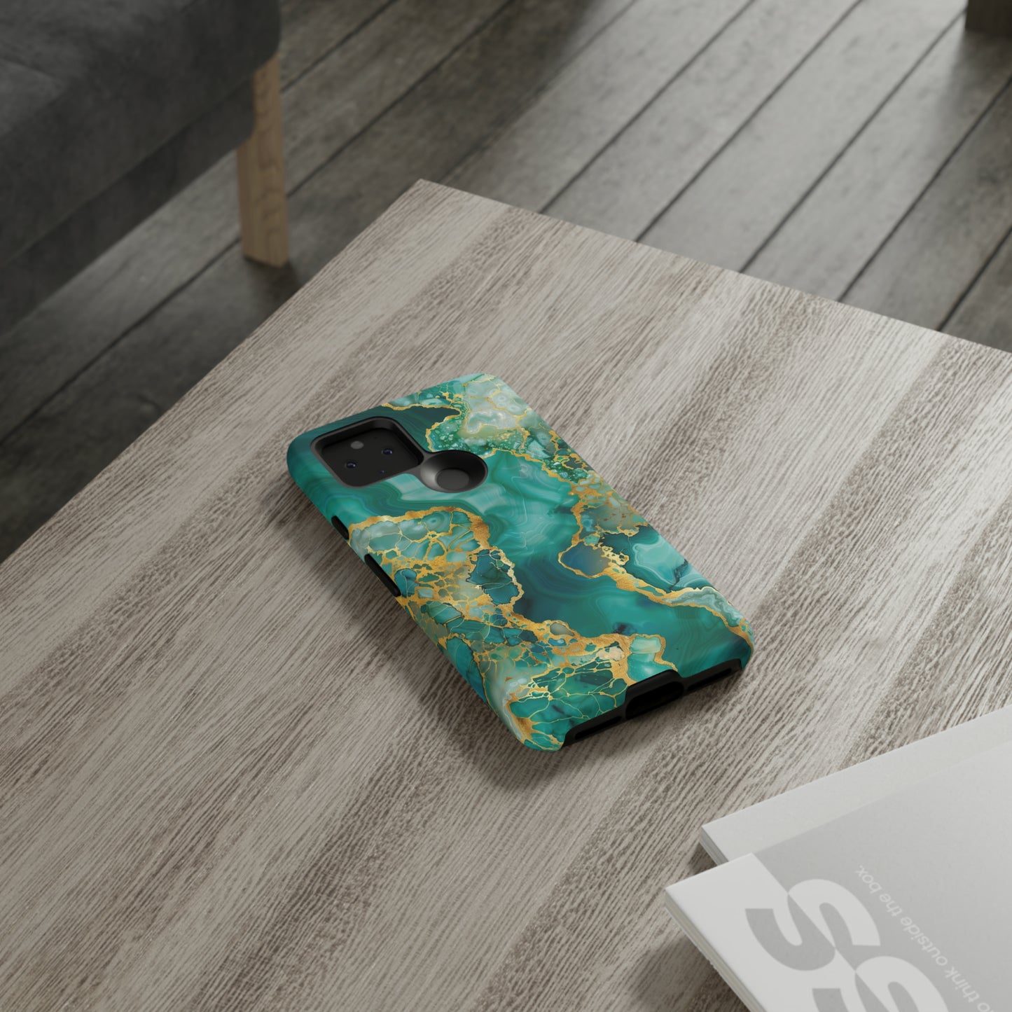 Teal & Gold Tough Cases