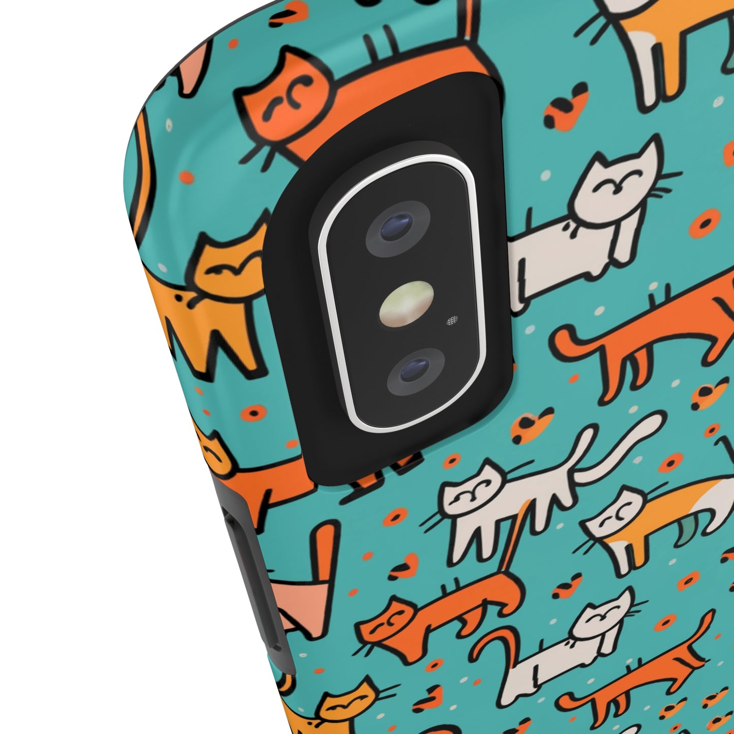 Cute Cat Pattern Tough Phone Cases