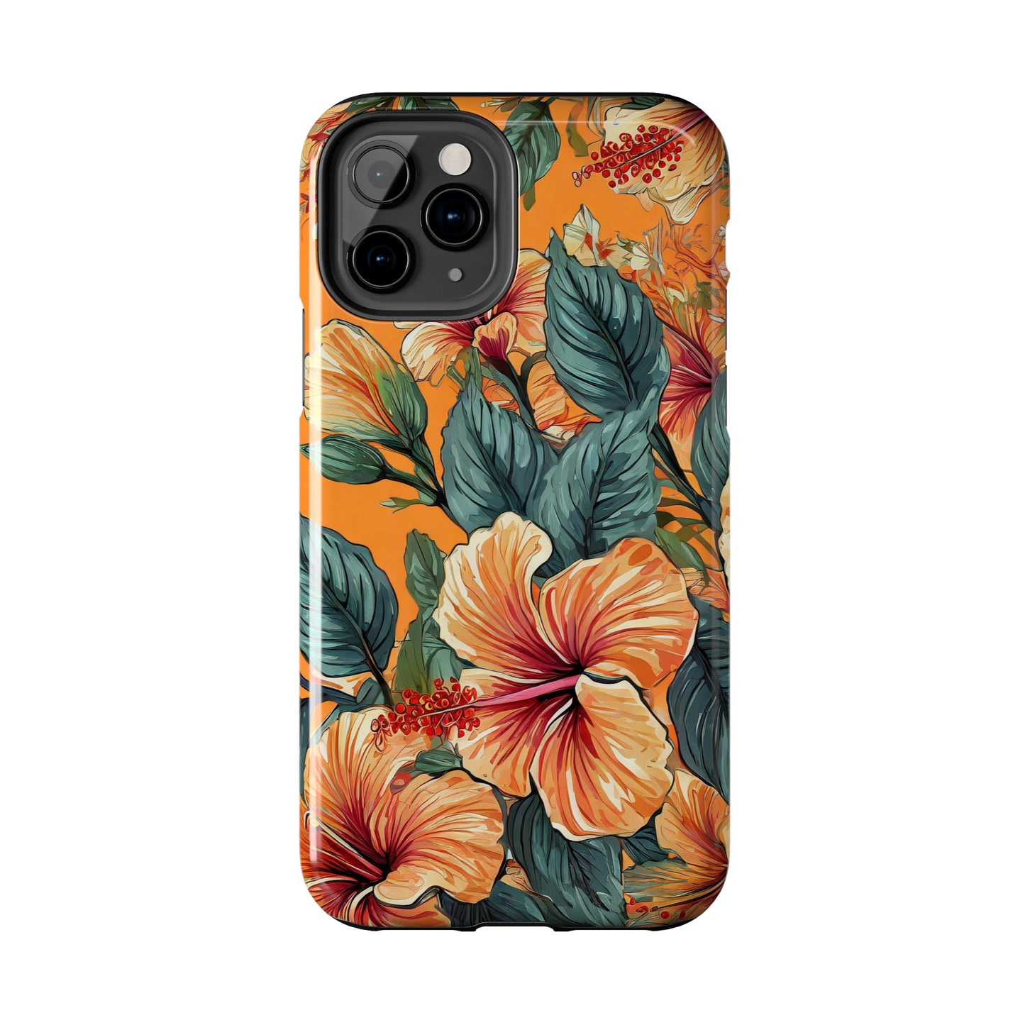 Hibiscus Flowers Painting Tough Phone Cases