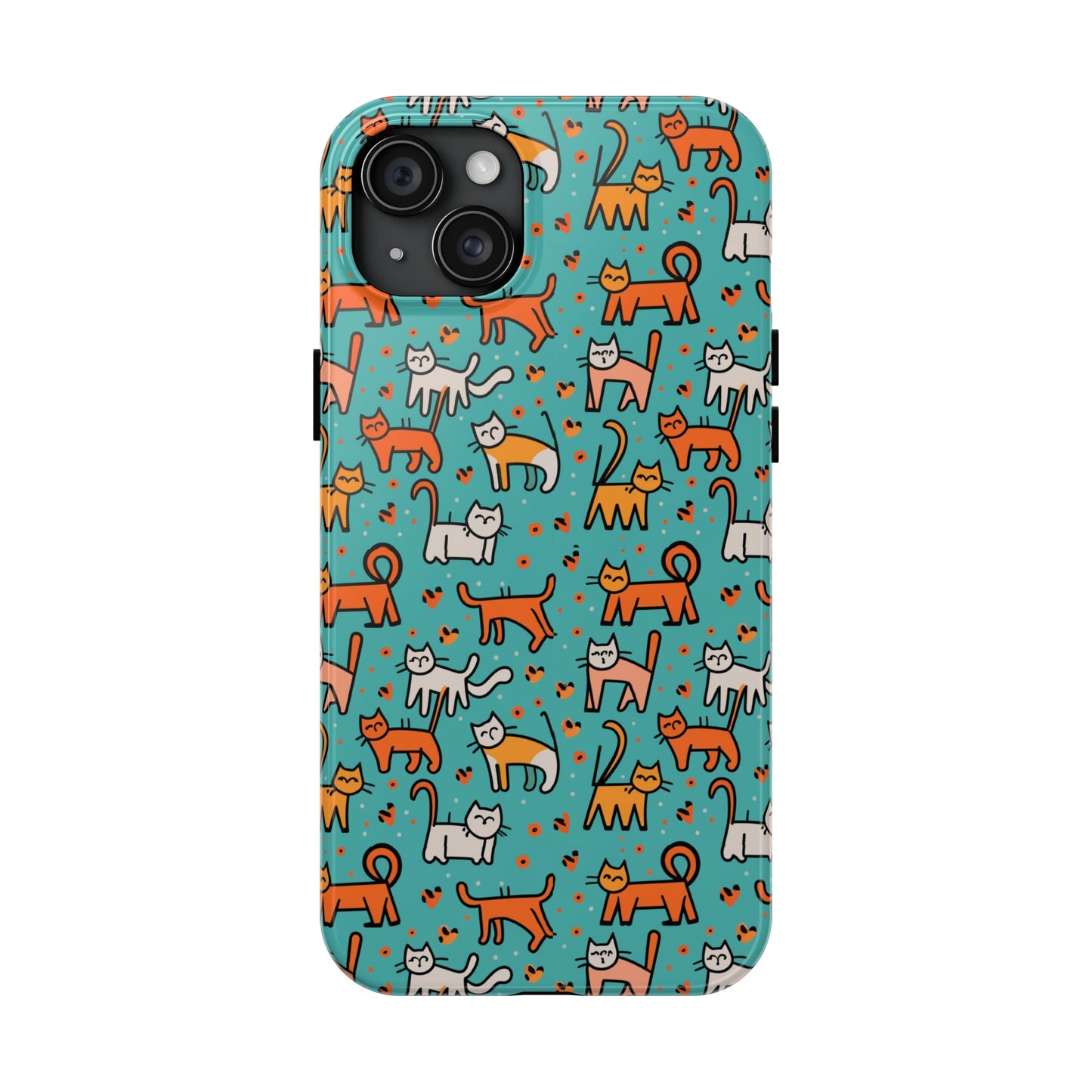 Cute Cat Pattern Tough Phone Cases