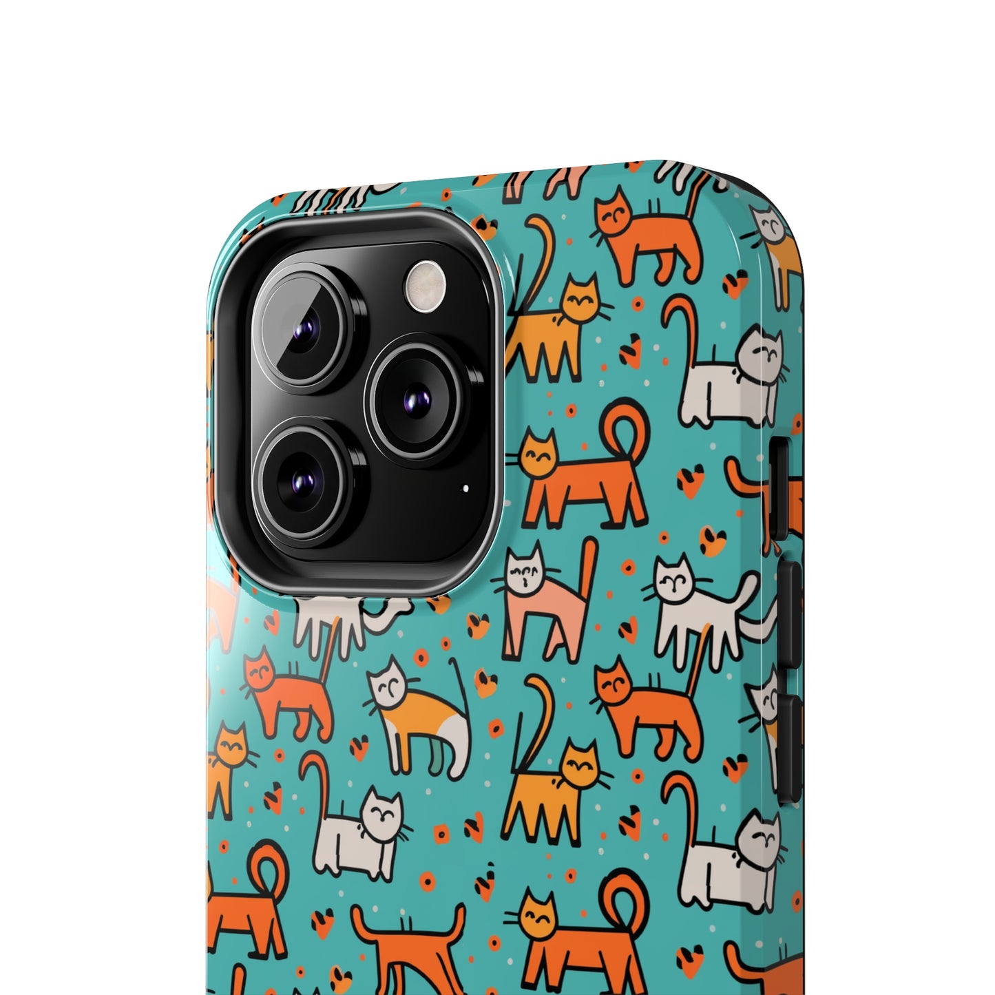 Cute Cat Pattern Tough Phone Cases