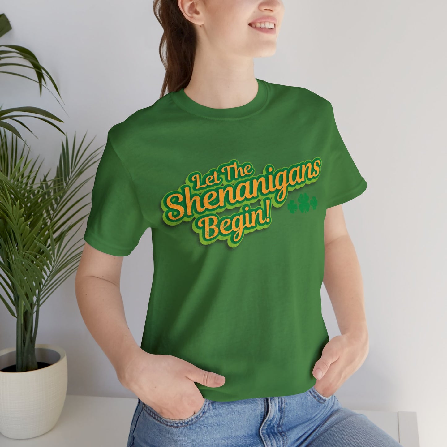 Let The Shenanigans Begin! Unisex Short Sleeve Tee